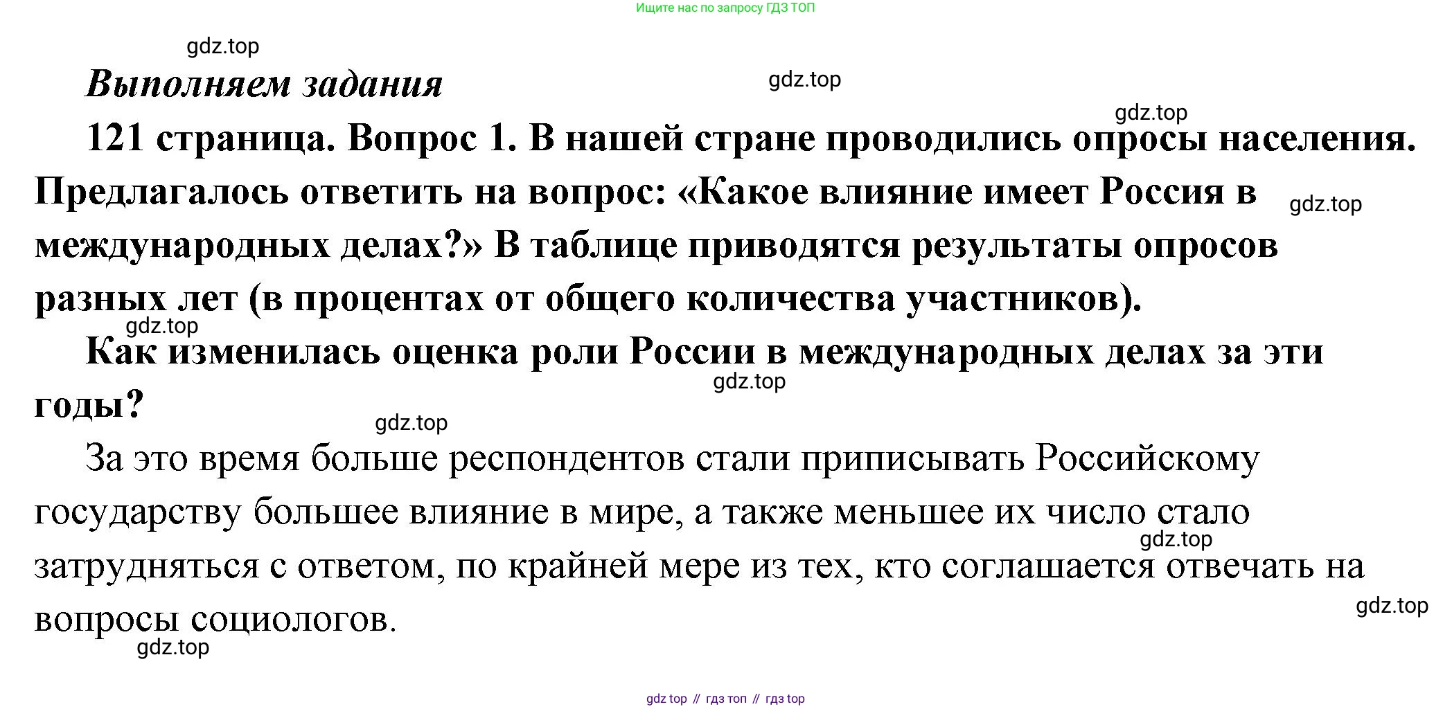 ГДЗ Обществознание, 6 класс Учебник, авторы: Боголюбов Леонид Наумович, Рутковская Елена Лазаревна, Иванова Людмила Фроловна, Виноградова Наталья Федоровна, Городецкая Наталия Ивановна, Лазебникова Анна Юрьевна, Лискова Татьяна Евгеньевна, Лобанов Илья Анатольевич, Французова Ольга Александровна, издательство Просвещение, Москва, 2023, оранжевого цвета, страница 121, номер 1, Решение (подробный ответ)