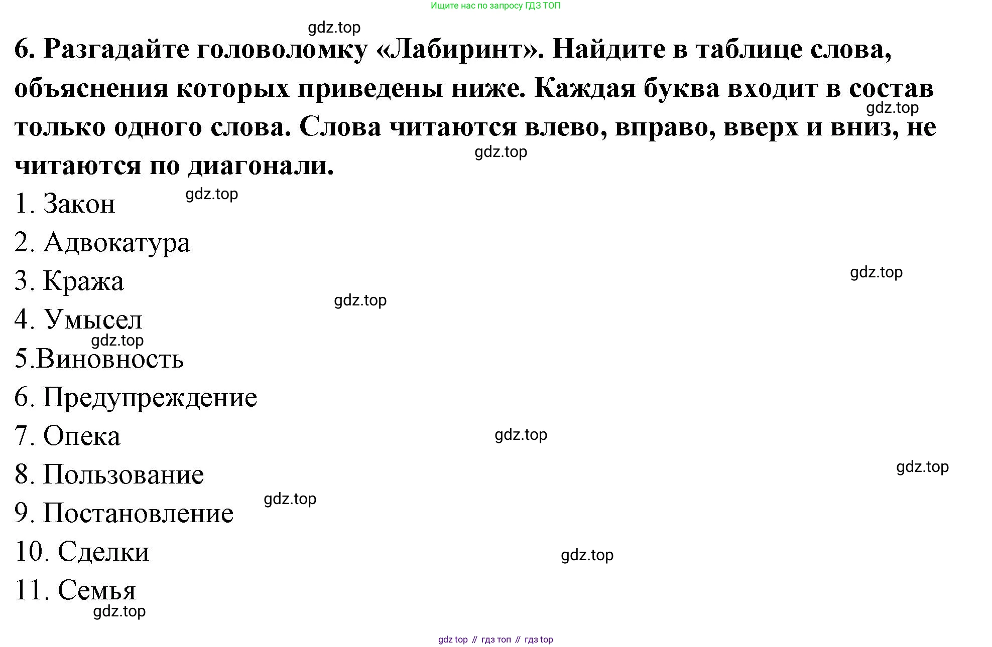 ГДЗ Обществознание, 7 класс рабочая тетрадь, авторы: Лобанов Илья Анатольевич, Шапарина Ольга Николаевна, издательство Просвещение, Москва, 2023, страница 68, номер 6, Решение