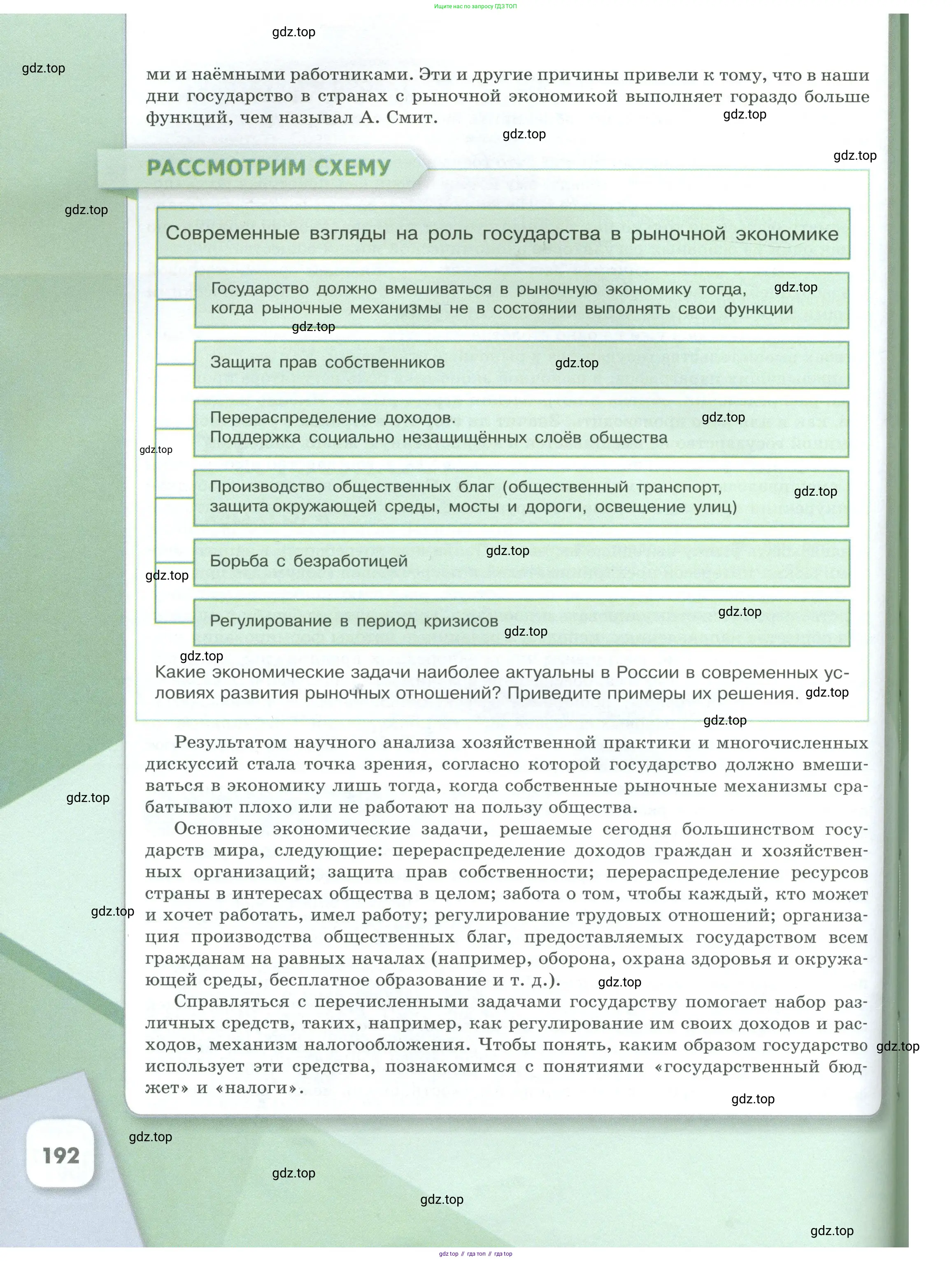 Обществознание, 8 класс Учебник, авторы: Боголюбов Леонид Наумович, Городецкая Наталия Ивановна, Иванова Людмила Фроловна, Лазебникова Анна Юрьевна, Рутковская Елена Лазаревна, Лобанов Илья Анатольевич, Французова Ольга Александровна, Зуев Василий Евгеньевич, Коланьков Александр Валерьевич, Бабенко Андрей Викторович, издательство Просвещение, Москва, 2023, зелёного цвета, страница 192