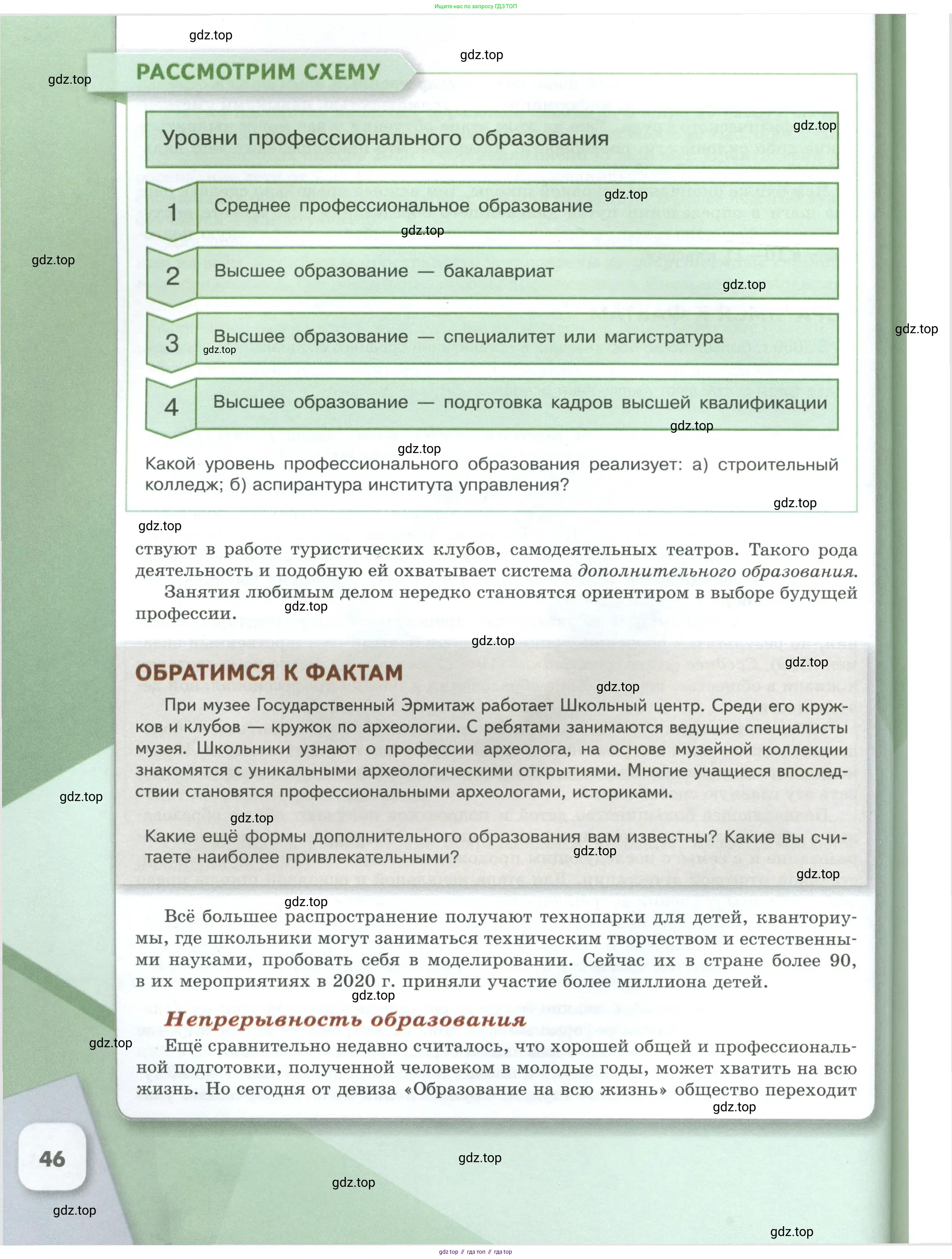 Обществознание, 8 класс Учебник, авторы: Боголюбов Леонид Наумович, Городецкая Наталия Ивановна, Иванова Людмила Фроловна, Лазебникова Анна Юрьевна, Рутковская Елена Лазаревна, Лобанов Илья Анатольевич, Французова Ольга Александровна, Зуев Василий Евгеньевич, Коланьков Александр Валерьевич, Бабенко Андрей Викторович, издательство Просвещение, Москва, 2023, зелёного цвета, страница 46
