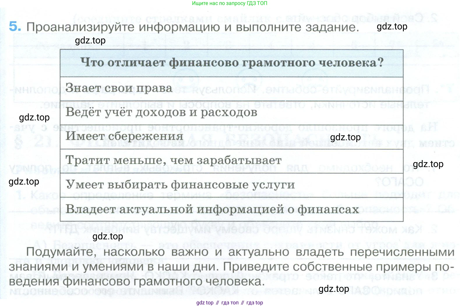 ГДЗ Обществознание, 8 класс рабочая тетрадь, авторы: Городецкая Наталия Ивановна, Рутковская Елена Лазаревна, издательство Просвещение, Москва, 2023, зелёного цвета, страница 101, номер 5, Условие