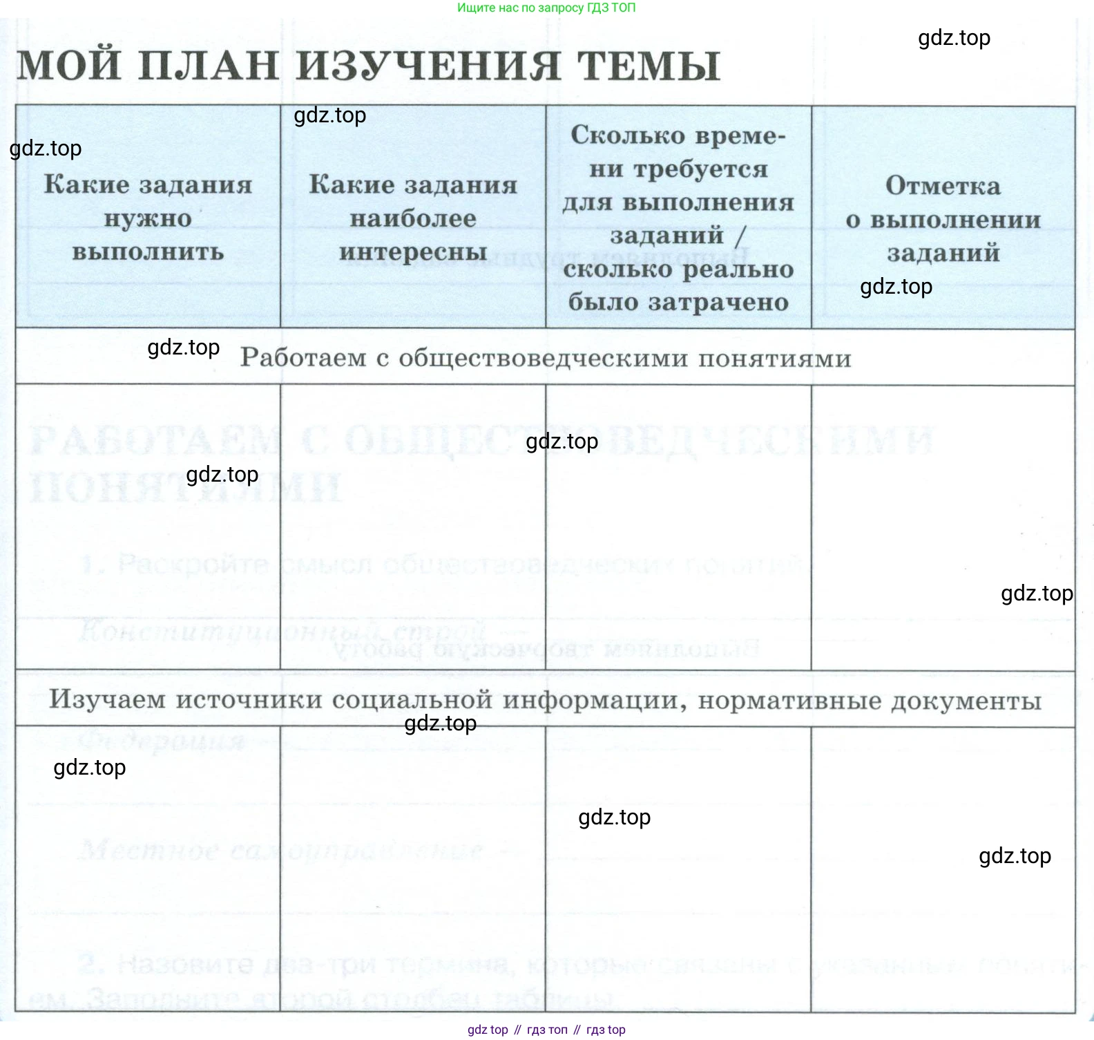 ГДЗ Обществознание, 9 класс рабочая тетрадь, авторы: Лазебникова Анна Юрьевна, Лобанов Илья Анатольевич, издательство Просвещение, Москва, 2024, страница 33, Условие