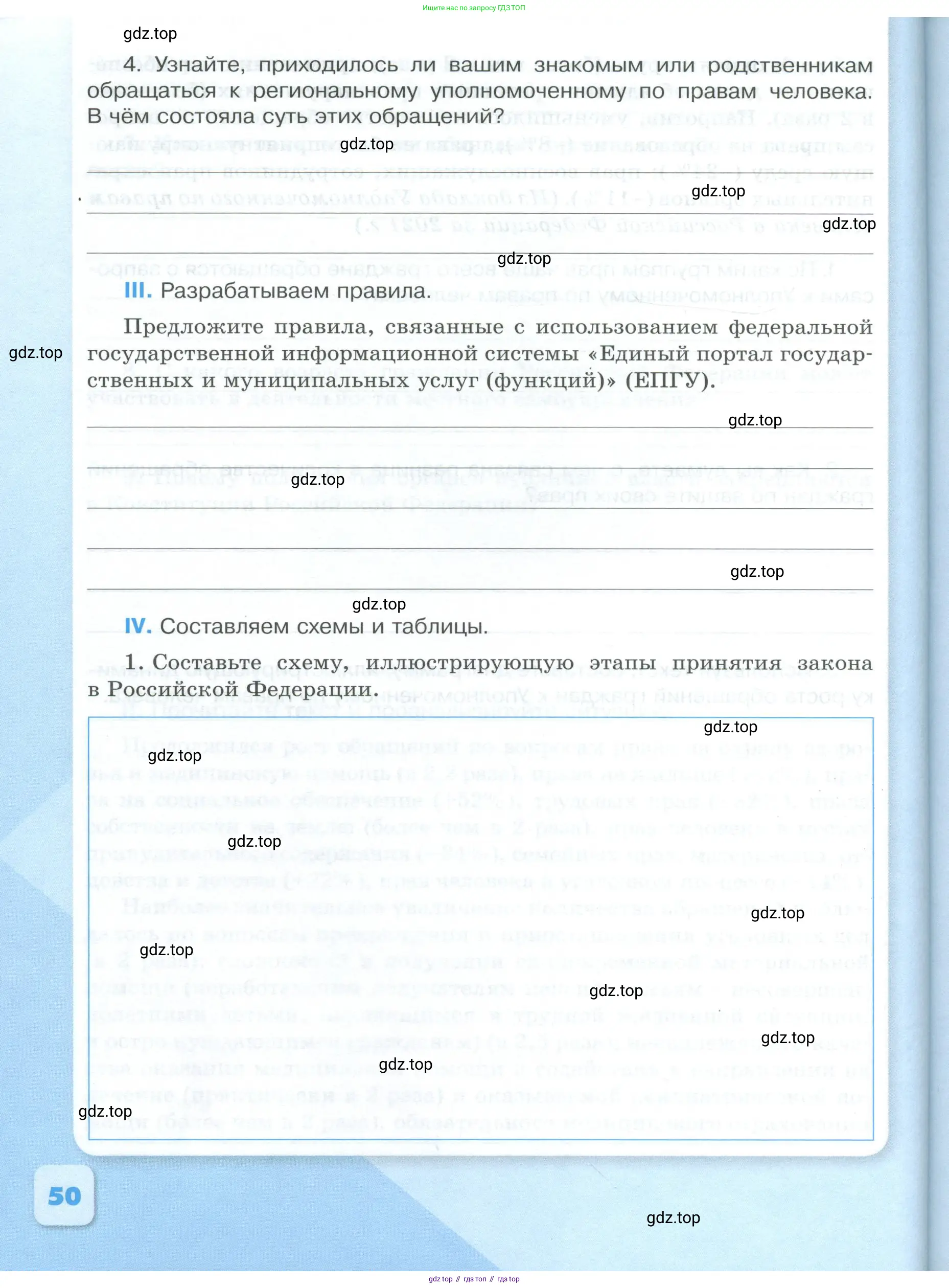 Обществознание, 9 класс рабочая тетрадь, авторы: Лазебникова Анна Юрьевна, Лобанов Илья Анатольевич, издательство Просвещение, Москва, 2024, страница 50
