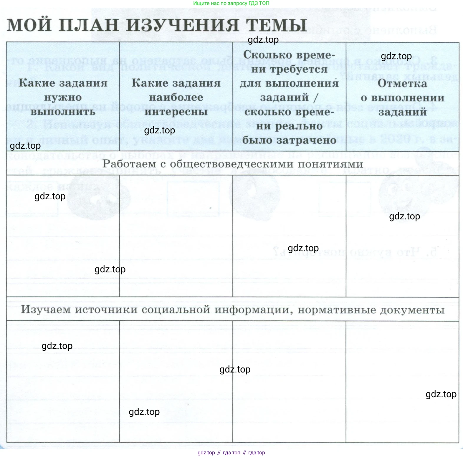 ГДЗ Обществознание, 9 класс рабочая тетрадь, авторы: Лазебникова Анна Юрьевна, Лобанов Илья Анатольевич, издательство Просвещение, Москва, 2024, страница 64, Условие