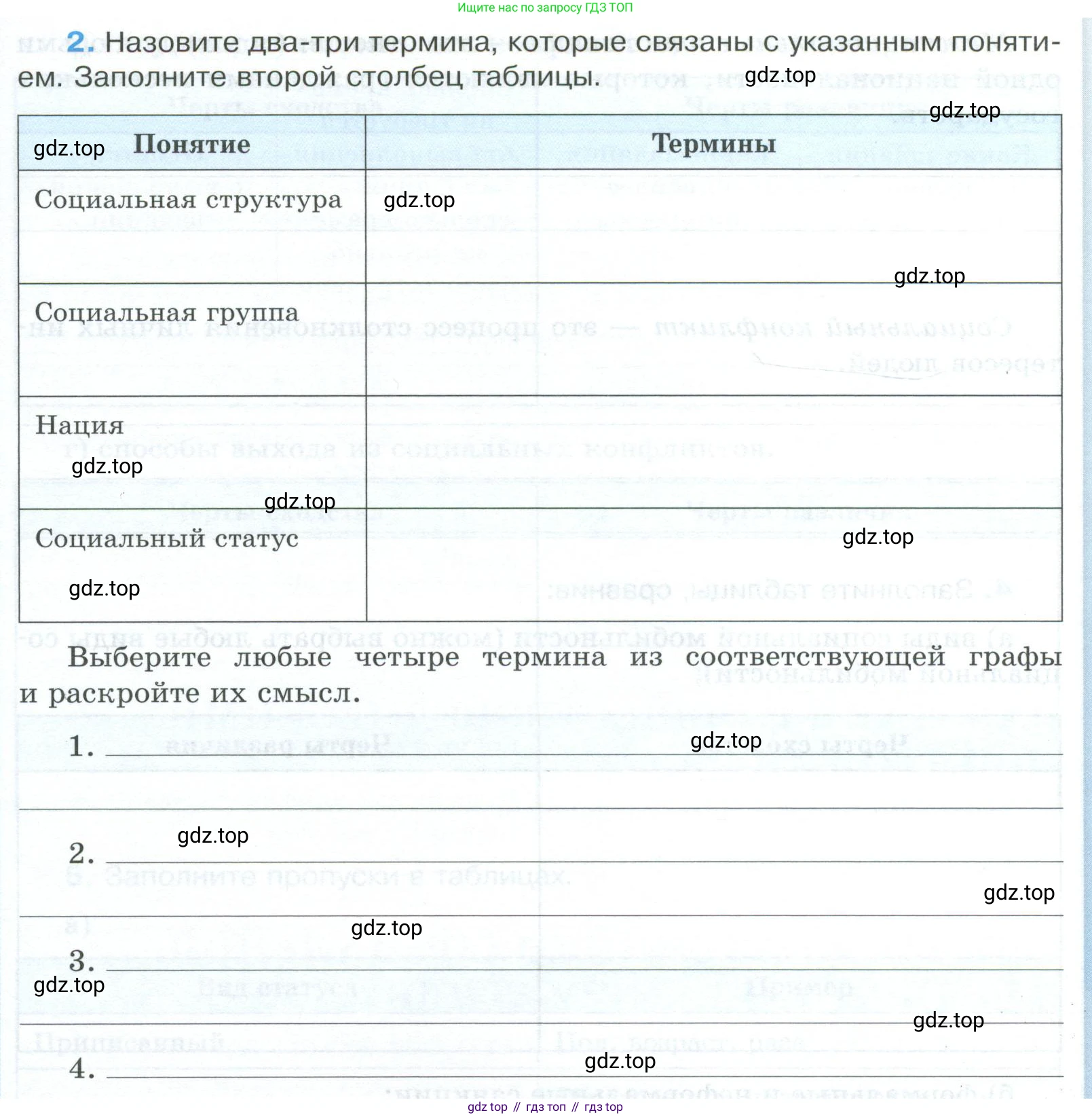 ГДЗ Обществознание, 9 класс рабочая тетрадь, авторы: Лазебникова Анна Юрьевна, Лобанов Илья Анатольевич, издательство Просвещение, Москва, 2024, страница 67, номер 2, Условие