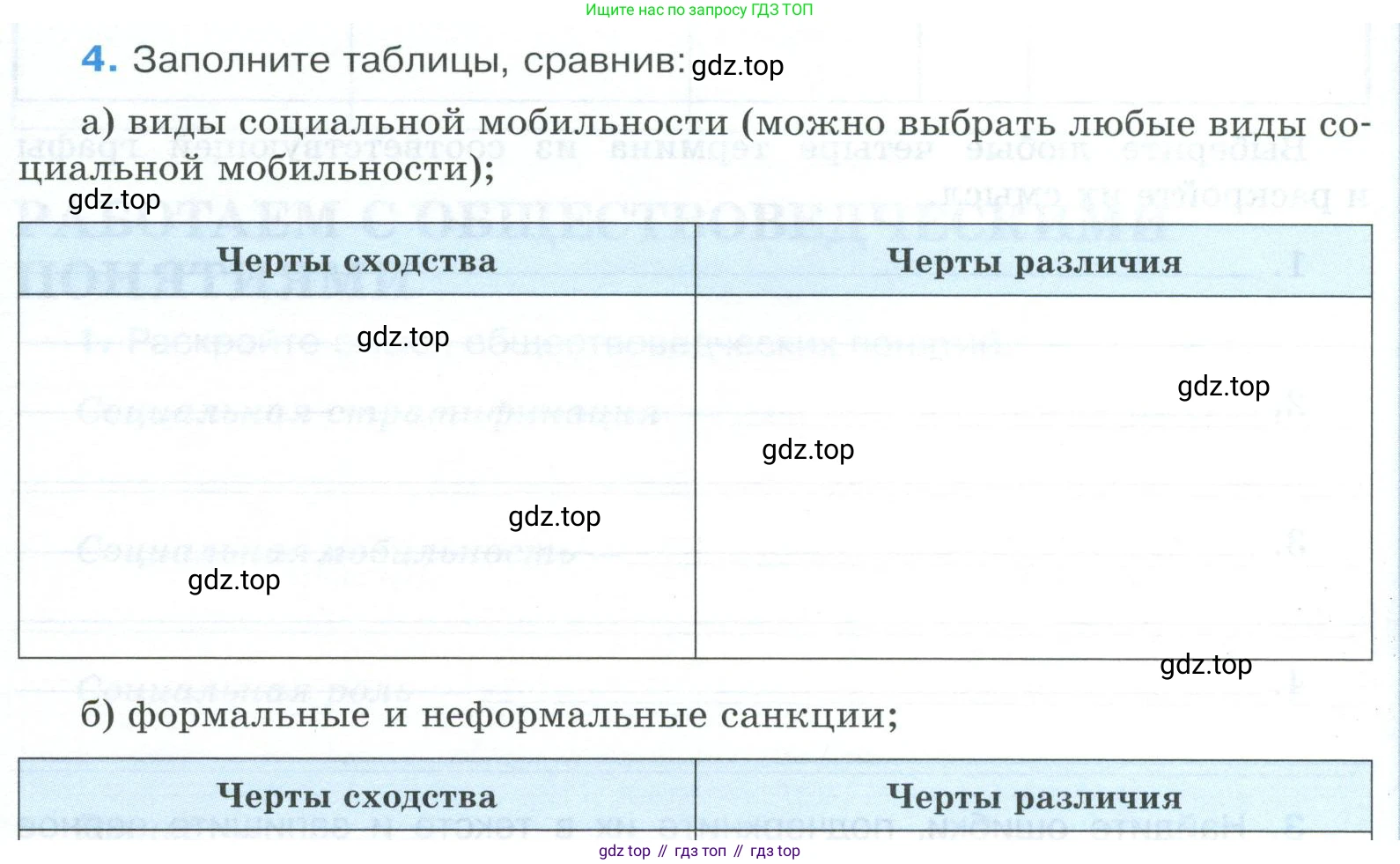 ГДЗ Обществознание, 9 класс рабочая тетрадь, авторы: Лазебникова Анна Юрьевна, Лобанов Илья Анатольевич, издательство Просвещение, Москва, 2024, страница 68, номер 4, Условие