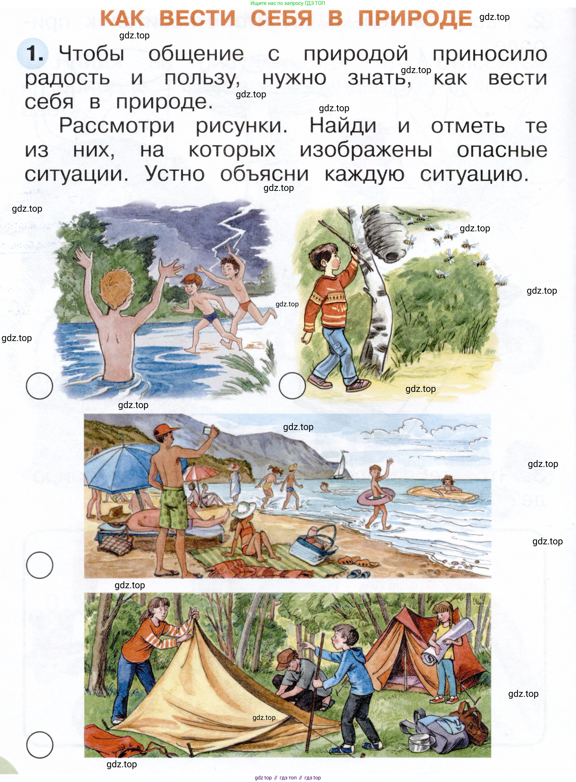 ГДЗ Окружающий мир, 1 класс рабочая тетрадь, авторы: Плешаков Андрей Анатольевич, Новицкая Марина Юрьевна, издательство Просвещение, Москва, 2023, белого цвета, Часть 1, страница 8, номер 1, Условие