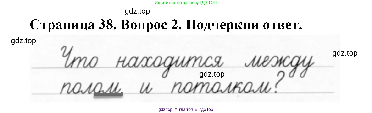 ГДЗ Окружающий мир, 1 класс рабочая тетрадь, авторы: Плешаков Андрей Анатольевич, Новицкая Марина Юрьевна, издательство Просвещение, Москва, 2023, белого цвета, Часть 1, страница 38, номер 2, Решение
