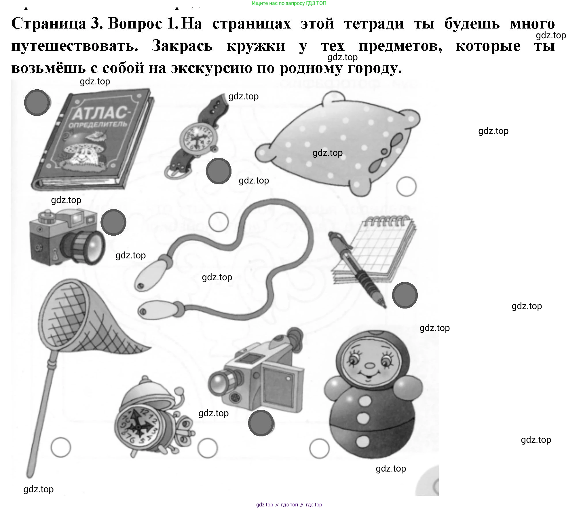 ГДЗ Окружающий мир, 1 класс рабочая тетрадь, авторы: Плешаков Андрей Анатольевич, Новицкая Марина Юрьевна, издательство Просвещение, Москва, 2023, белого цвета, Часть 2, страница 3, номер 1, Решение