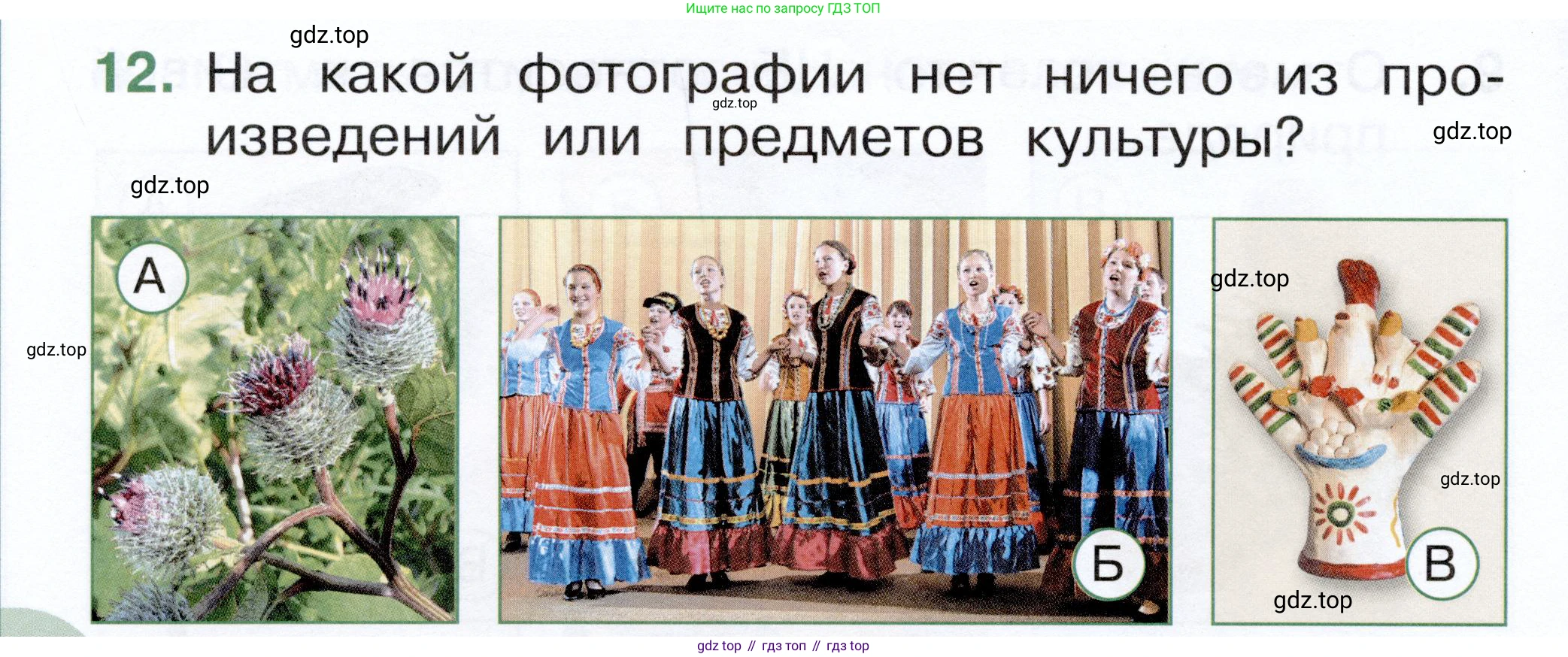 ГДЗ Окружающий мир, 1 класс Тесты, авторы: Плешаков Андрей Анатольевич, Новицкая Марина Юрьевна, Назарова З Д, издательство Просвещение, Москва, 2019, белого цвета, страница 6, номер 12, Условие