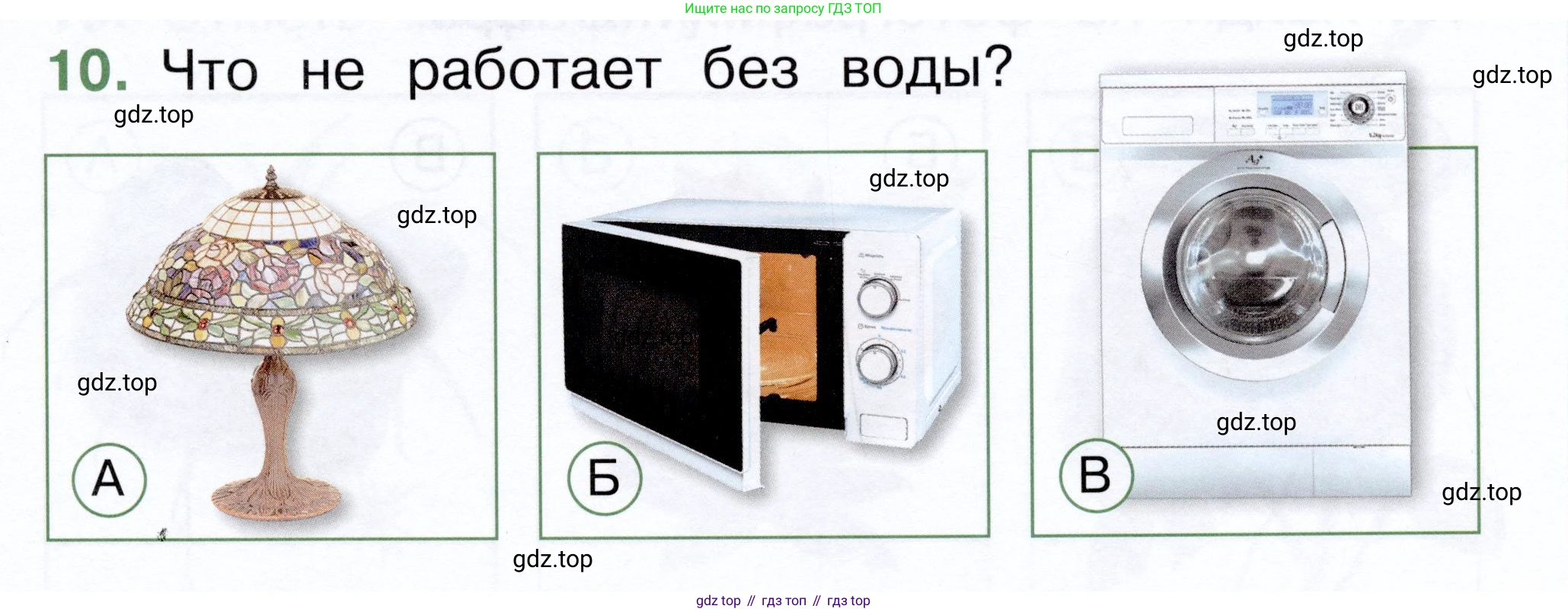 ГДЗ Окружающий мир, 1 класс Тесты, авторы: Плешаков Андрей Анатольевич, Новицкая Марина Юрьевна, Назарова З Д, издательство Просвещение, Москва, 2019, белого цвета, страница 29, номер 10, Условие