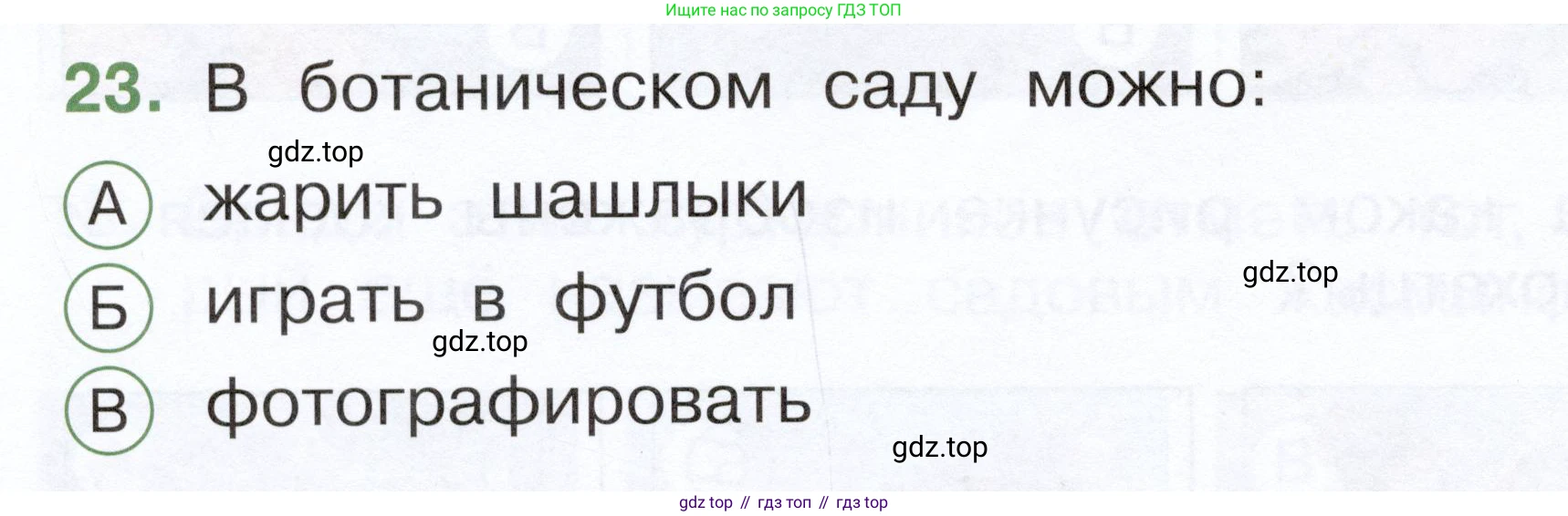 ГДЗ Окружающий мир, 1 класс Тесты, авторы: Плешаков Андрей Анатольевич, Новицкая Марина Юрьевна, Назарова З Д, издательство Просвещение, Москва, 2019, белого цвета, страница 48, номер 23, Условие