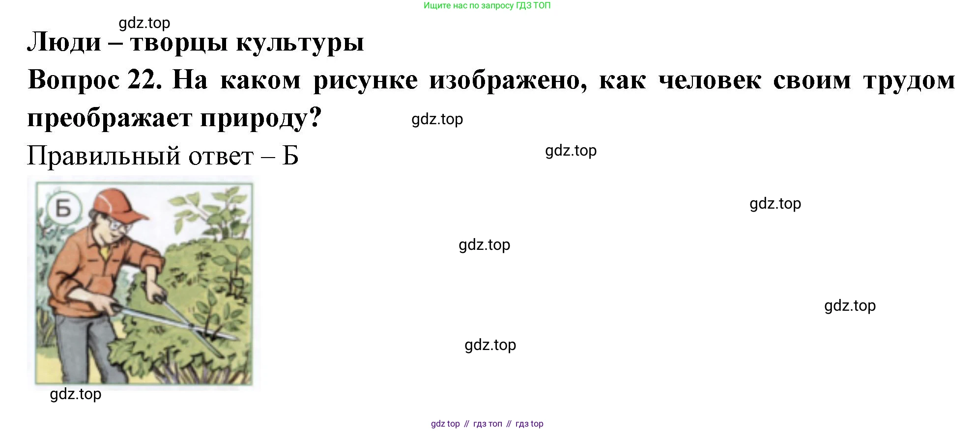ГДЗ Окружающий мир, 1 класс Тесты, авторы: Плешаков Андрей Анатольевич, Новицкая Марина Юрьевна, Назарова З Д, издательство Просвещение, Москва, 2019, белого цвета, страница 10, номер 22, Решение