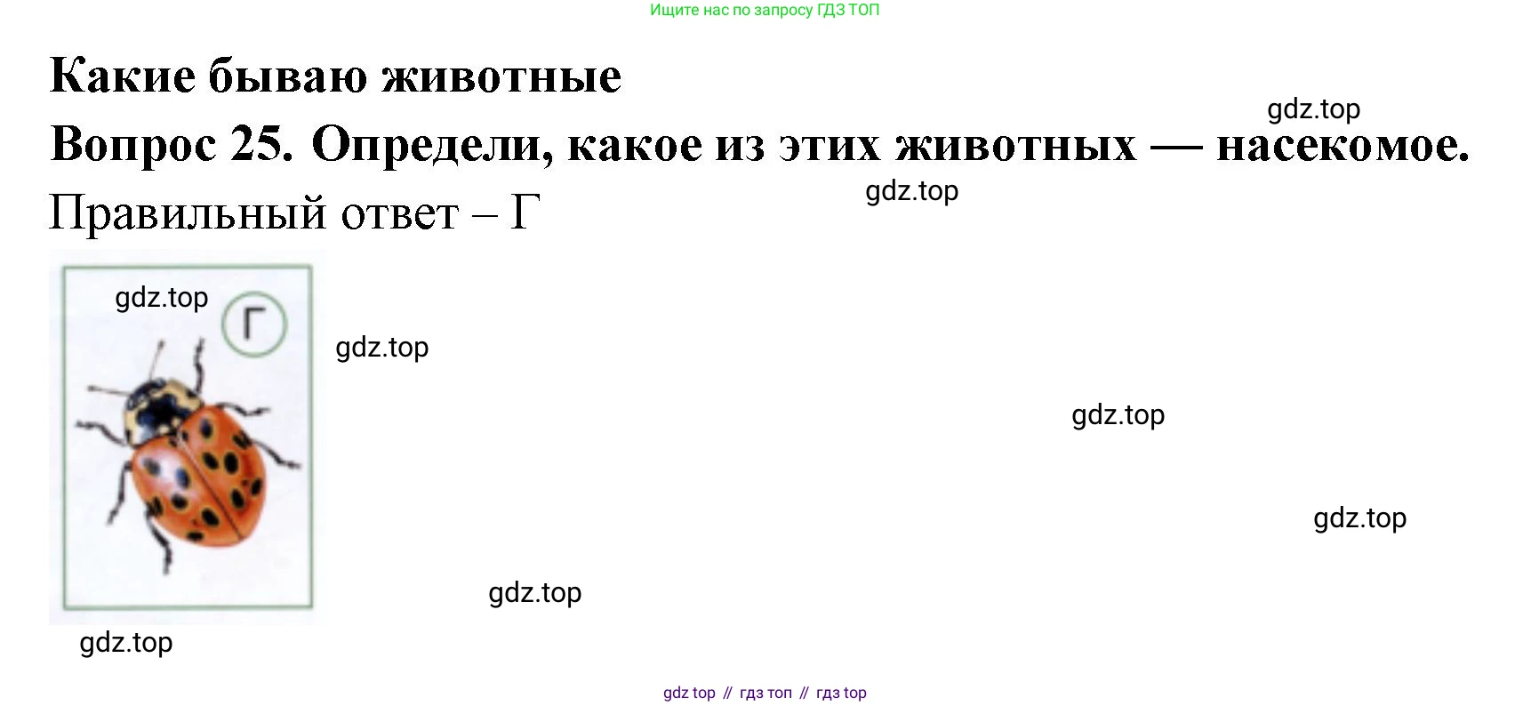 ГДЗ Окружающий мир, 1 класс Тесты, авторы: Плешаков Андрей Анатольевич, Новицкая Марина Юрьевна, Назарова З Д, издательство Просвещение, Москва, 2019, белого цвета, страница 21, номер 25, Решение
