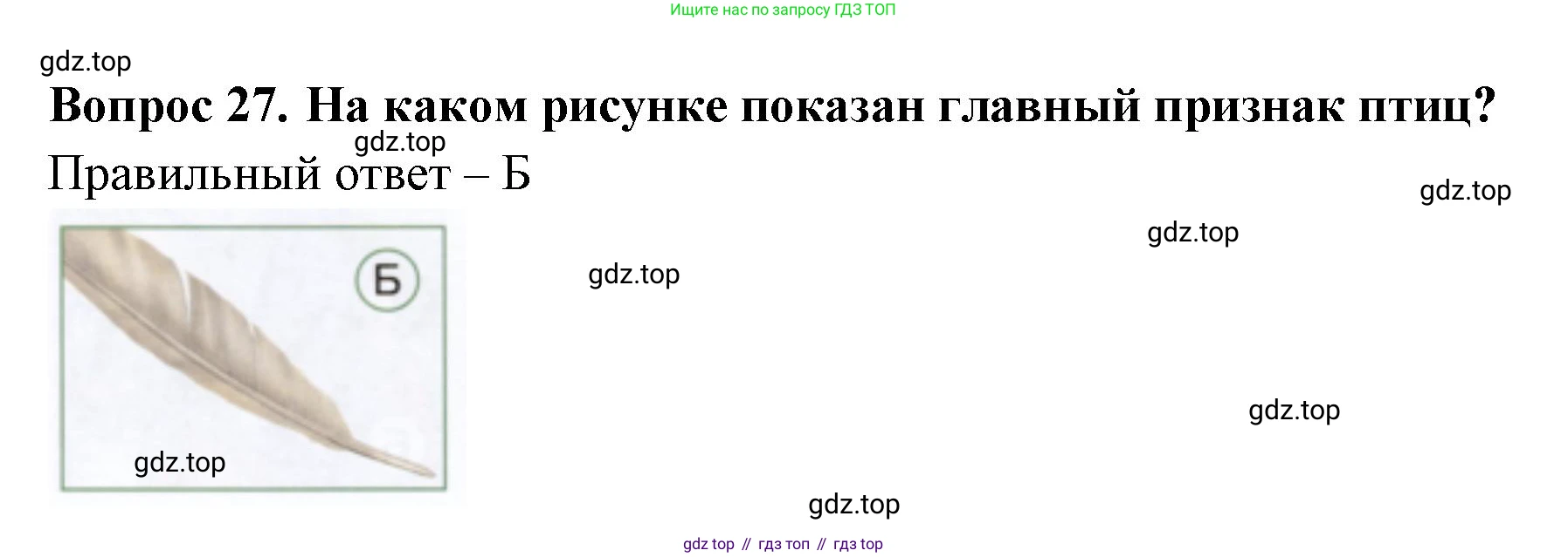 ГДЗ Окружающий мир, 1 класс Тесты, авторы: Плешаков Андрей Анатольевич, Новицкая Марина Юрьевна, Назарова З Д, издательство Просвещение, Москва, 2019, белого цвета, страница 21, номер 27, Решение