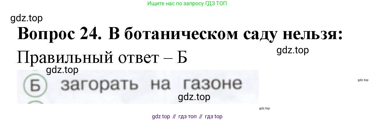ГДЗ Окружающий мир, 1 класс Тесты, авторы: Плешаков Андрей Анатольевич, Новицкая Марина Юрьевна, Назарова З Д, издательство Просвещение, Москва, 2019, белого цвета, страница 48, номер 24, Решение