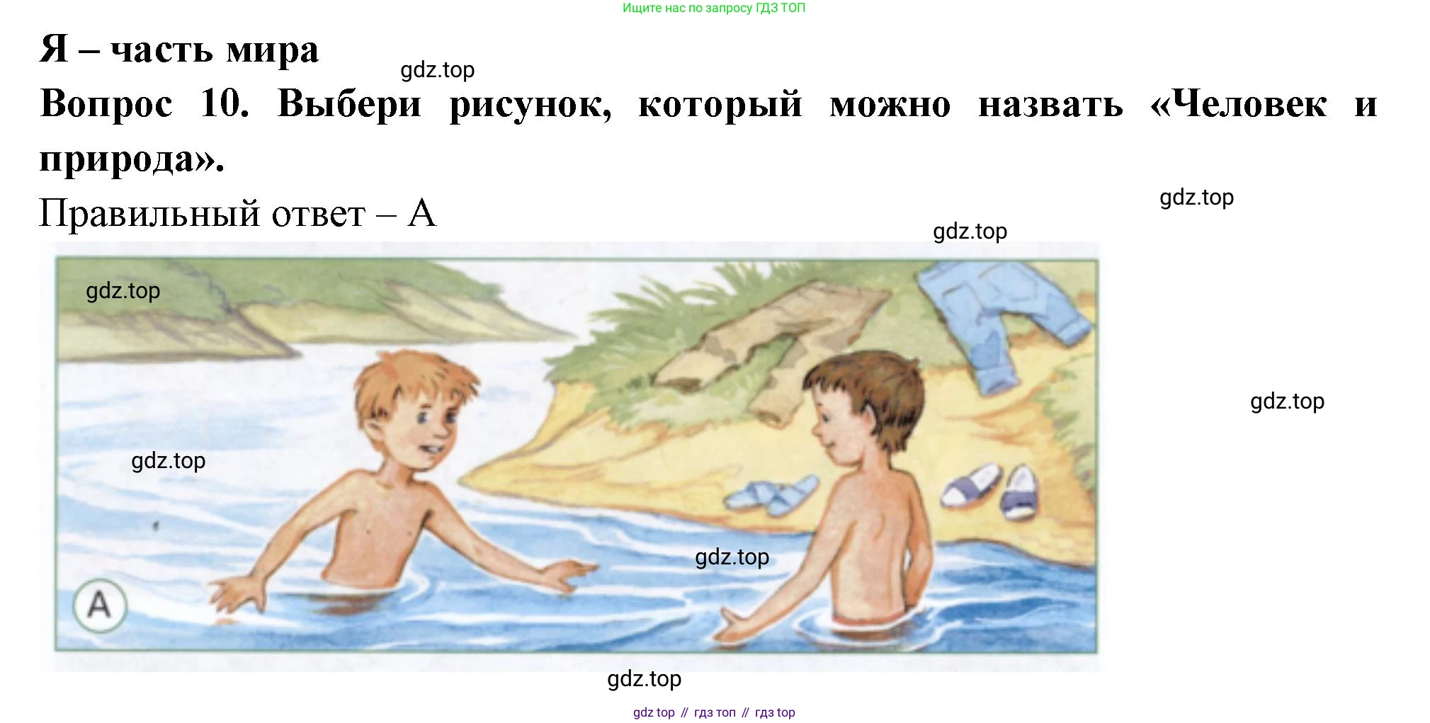 ГДЗ Окружающий мир, 1 класс Тесты, авторы: Плешаков Андрей Анатольевич, Новицкая Марина Юрьевна, Назарова З Д, издательство Просвещение, Москва, 2019, белого цвета, страница 71, номер 10, Решение