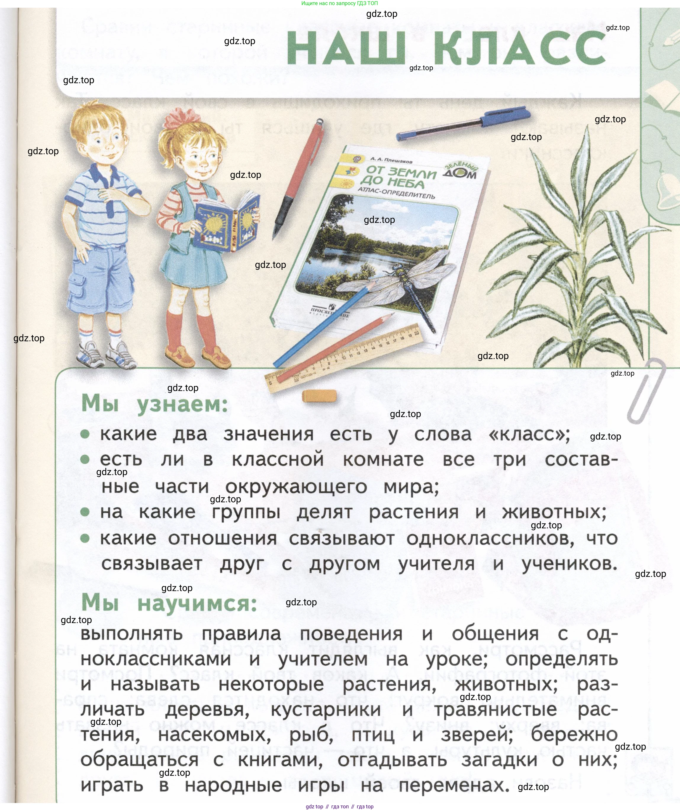 ГДЗ Окружающий мир, 1 класс Учебник, авторы: Плешаков Андрей Анатольевич, Новицкая Марина Юрьевна, издательство Просвещение, Москва, 2023, белого цвета, Часть 1, страница 31, Условие