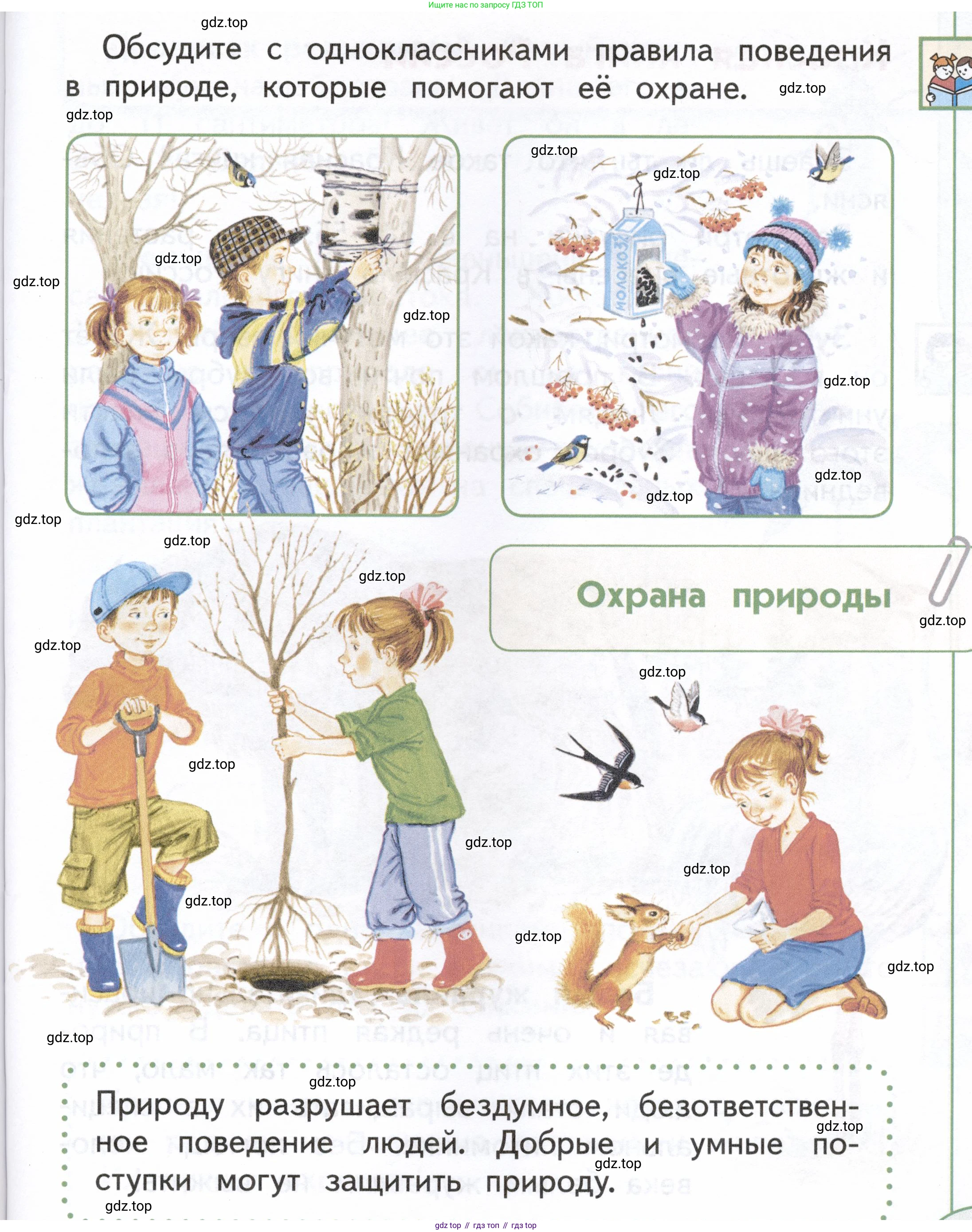 ГДЗ Окружающий мир, 1 класс Учебник, авторы: Плешаков Андрей Анатольевич, Новицкая Марина Юрьевна, издательство Просвещение, Москва, 2023, белого цвета, Часть 2, страница 53, Условие