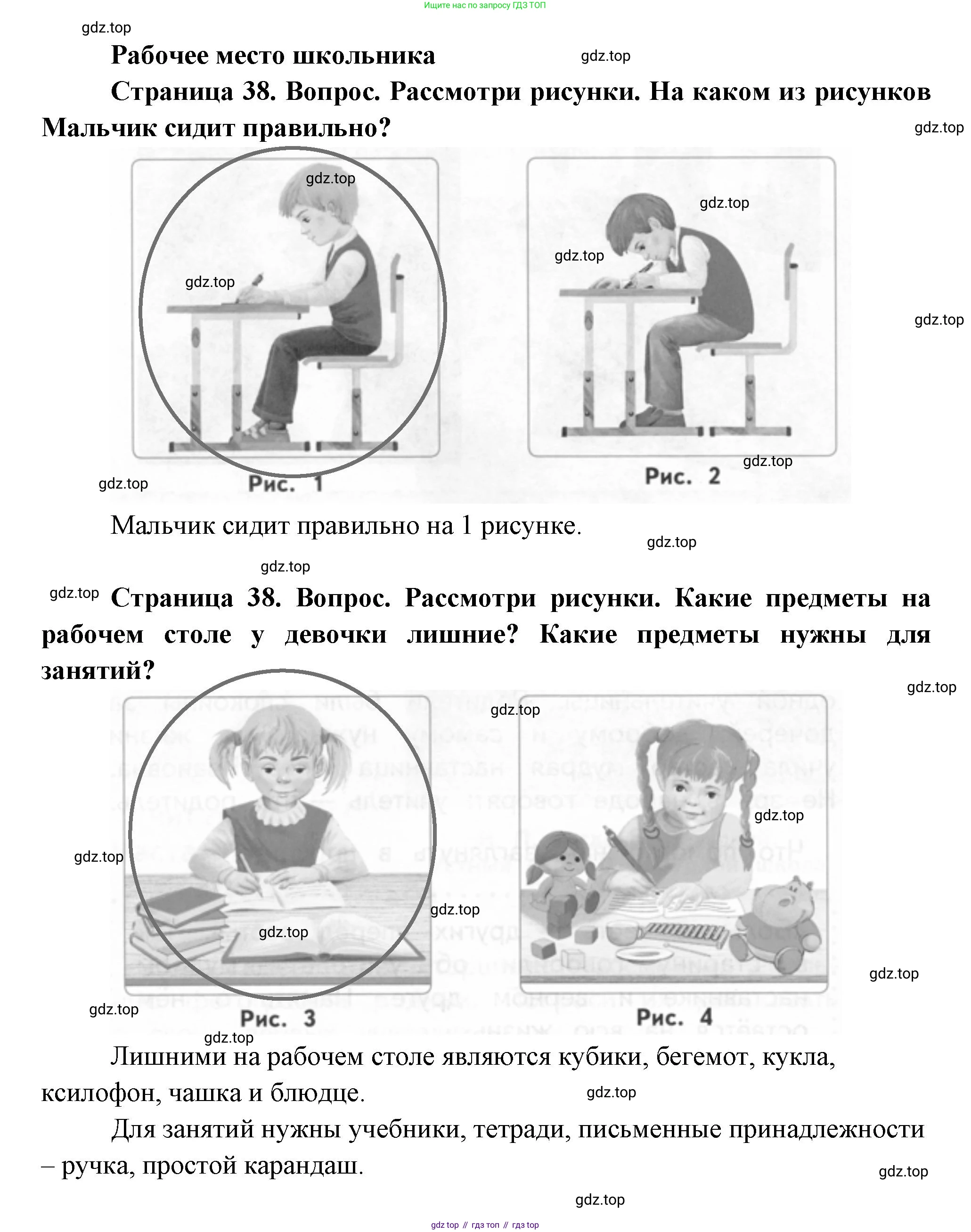 ГДЗ Окружающий мир, 1 класс Учебник, авторы: Плешаков Андрей Анатольевич, Новицкая Марина Юрьевна, издательство Просвещение, Москва, 2023, белого цвета, Часть 1, страница 38, Решение