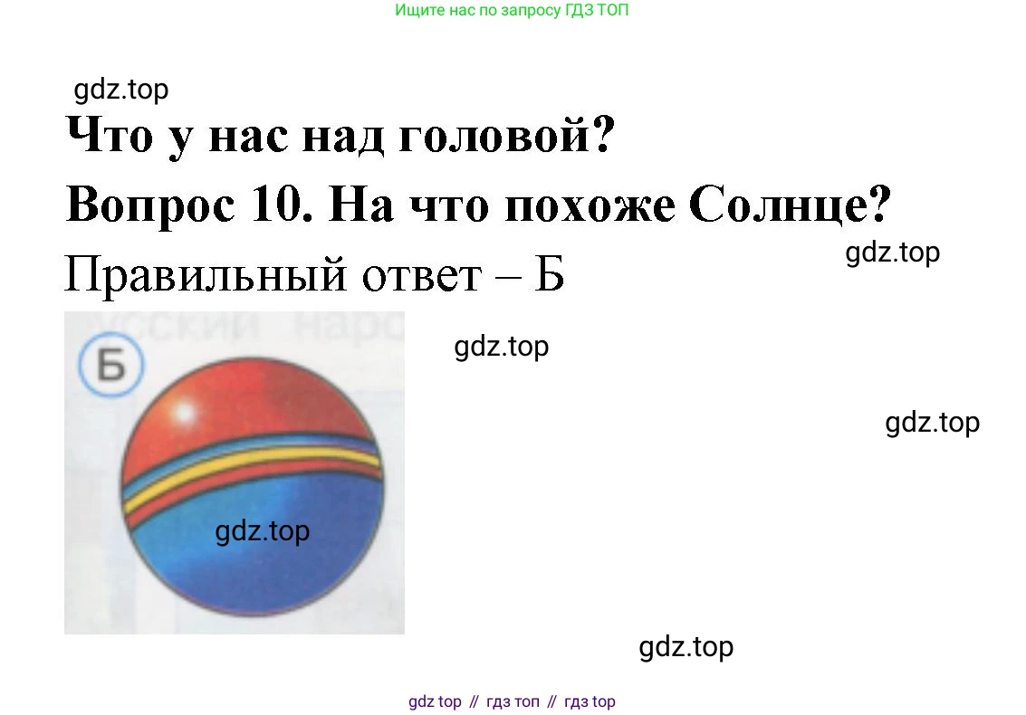 ГДЗ Окружающий мир, 1 класс Тесты, авторы: Плешаков Андрей Анатольевич, Гара Наталья Николаевна, Назарова З Д, издательство Просвещение, Москва, 2015, белого цвета, страница 6, номер 10, Решение