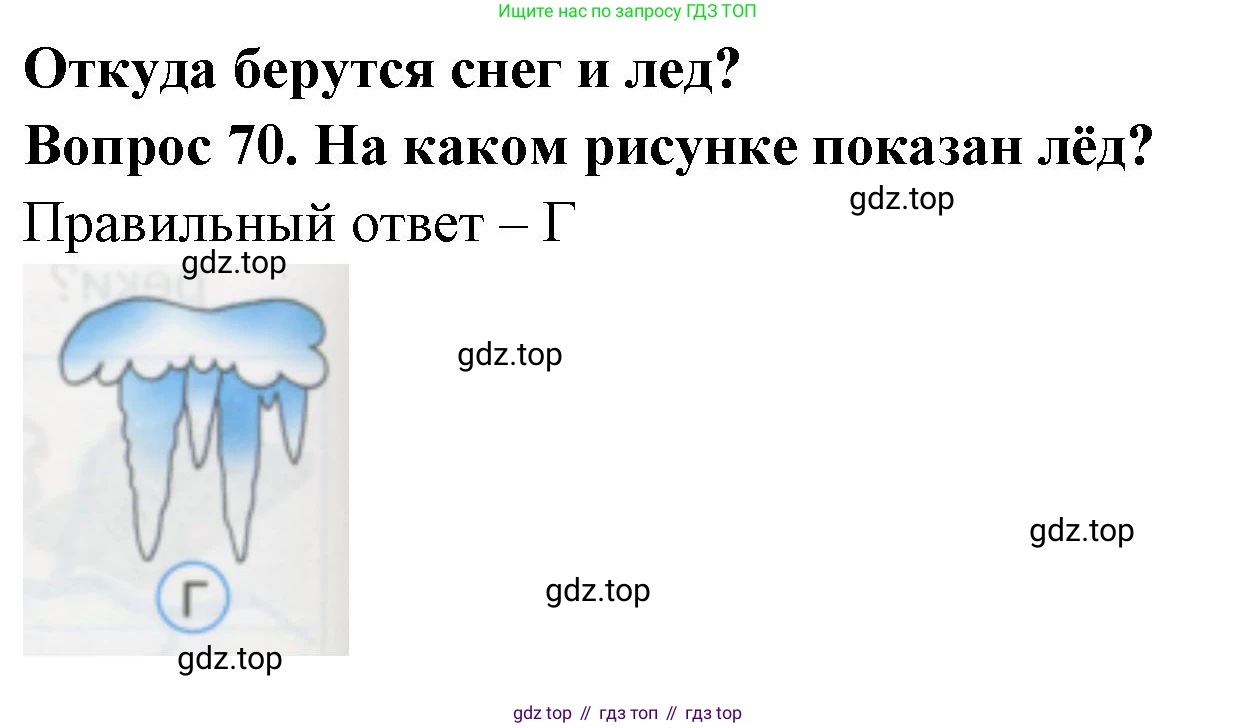 ГДЗ Окружающий мир, 1 класс Тесты, авторы: Плешаков Андрей Анатольевич, Гара Наталья Николаевна, Назарова З Д, издательство Просвещение, Москва, 2015, белого цвета, страница 26, номер 70, Решение