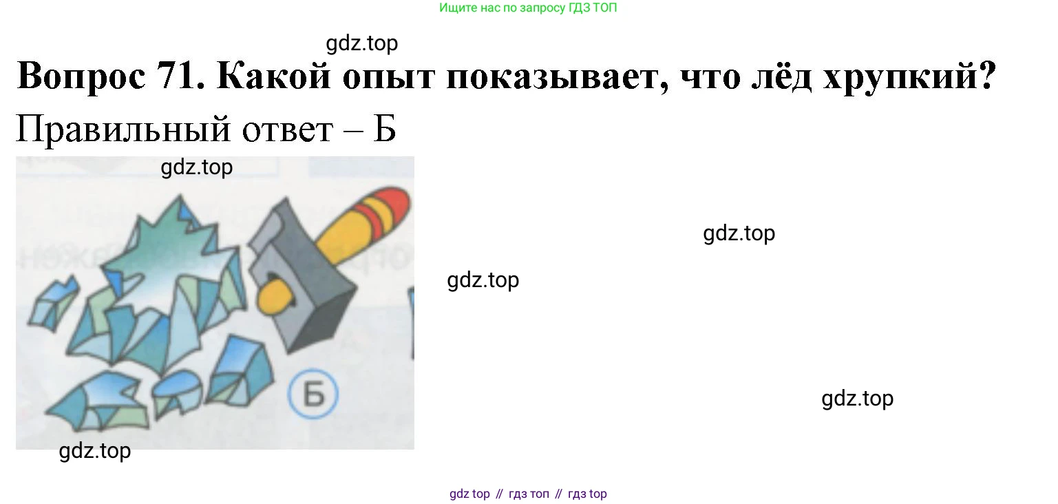 ГДЗ Окружающий мир, 1 класс Тесты, авторы: Плешаков Андрей Анатольевич, Гара Наталья Николаевна, Назарова З Д, издательство Просвещение, Москва, 2015, белого цвета, страница 26, номер 71, Решение
