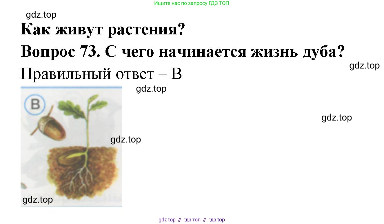 ГДЗ Окружающий мир, 1 класс Тесты, авторы: Плешаков Андрей Анатольевич, Гара Наталья Николаевна, Назарова З Д, издательство Просвещение, Москва, 2015, белого цвета, страница 27, номер 73, Решение