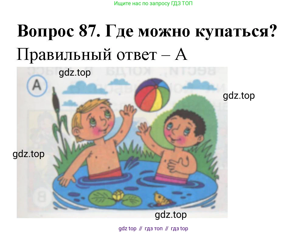 ГДЗ Окружающий мир, 1 класс Тесты, авторы: Плешаков Андрей Анатольевич, Гара Наталья Николаевна, Назарова З Д, издательство Просвещение, Москва, 2015, белого цвета, страница 31, номер 87, Решение