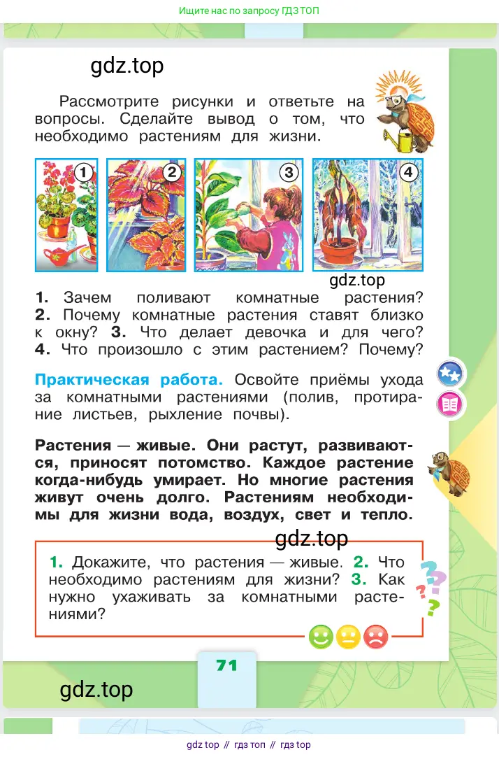 Окружающий мир, 1 класс Учебник, автор: Плешаков Андрей Анатольевич, издательство Просвещение, Москва, 2023, белого цвета, страница 71