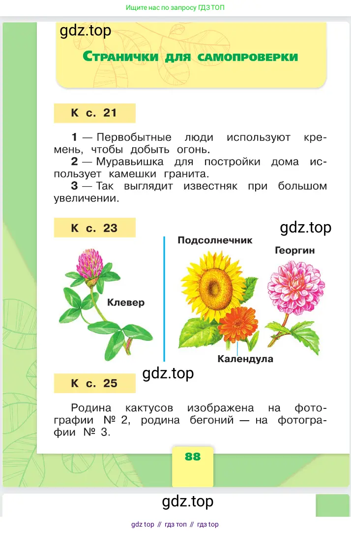 Окружающий мир, 1 класс Учебник, автор: Плешаков Андрей Анатольевич, издательство Просвещение, Москва, 2023, белого цвета, страница 88