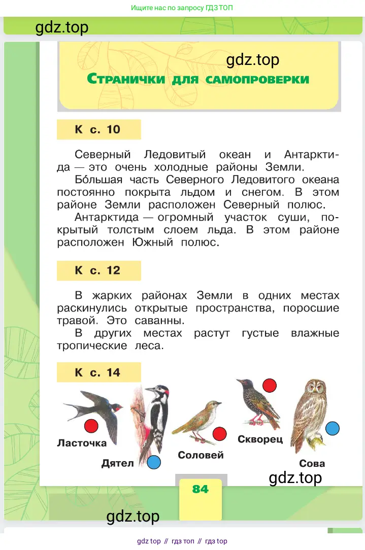Окружающий мир, 1 класс Учебник, автор: Плешаков Андрей Анатольевич, издательство Просвещение, Москва, 2023, белого цвета, страница 84