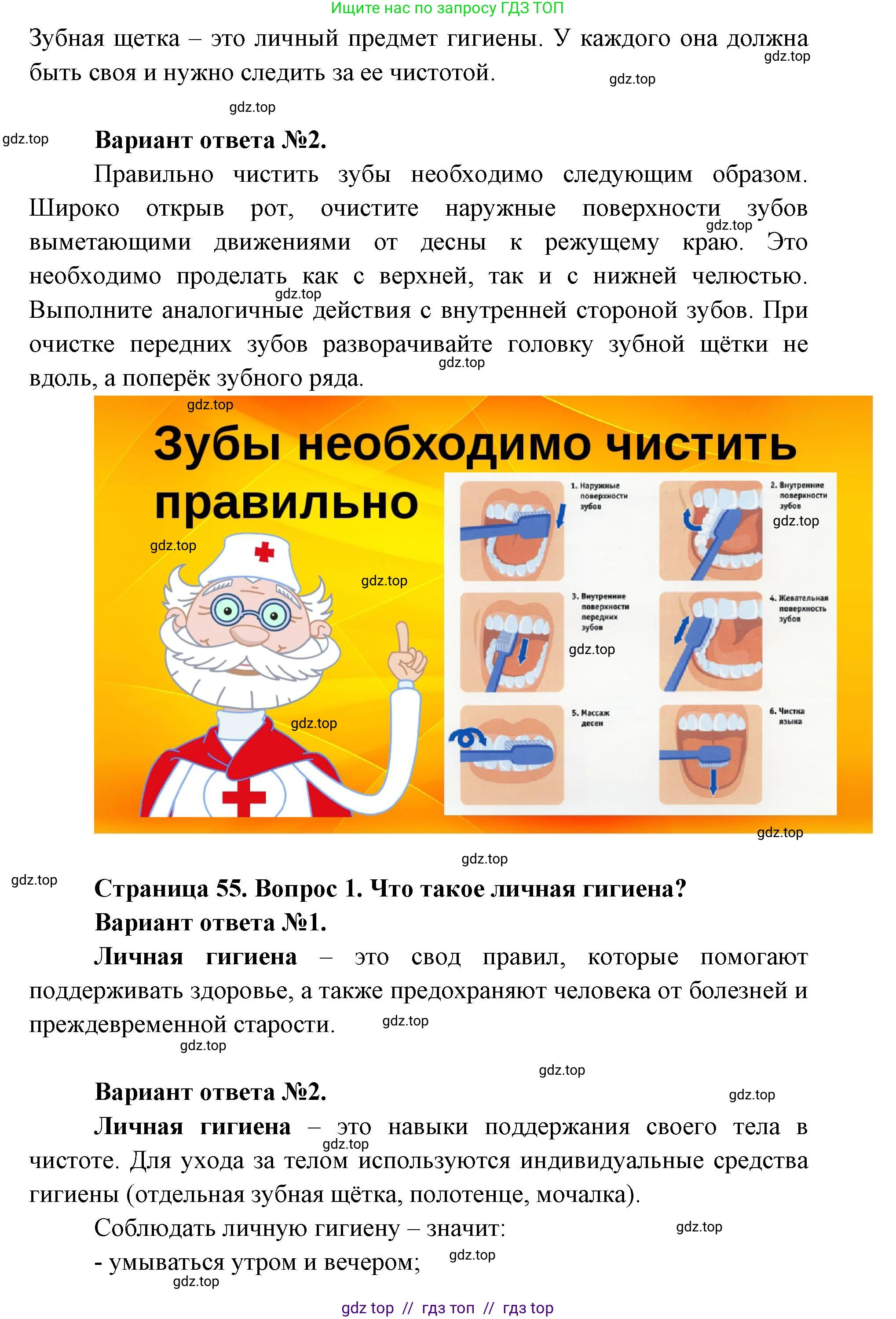 Окружающий мир, 1 класс Учебник, автор: Плешаков Андрей Анатольевич, издательство Просвещение, Москва, 2023, белого цвета, Часть 2, страница 54, Решение 2 (продолжение 5)