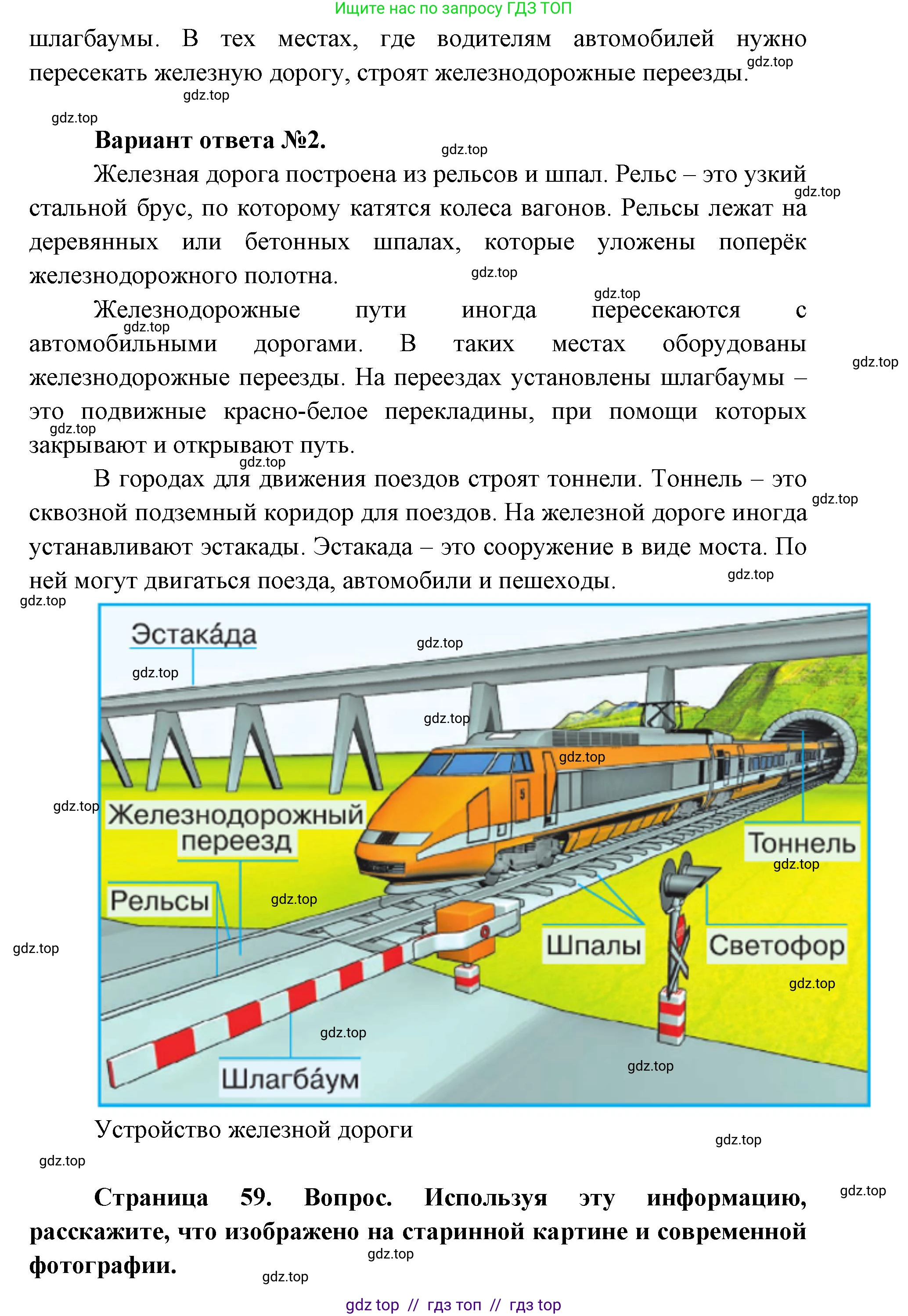 Окружающий мир, 1 класс Учебник, автор: Плешаков Андрей Анатольевич, издательство Просвещение, Москва, 2023, белого цвета, Часть 2, страница 58, Решение 2 (продолжение 3)