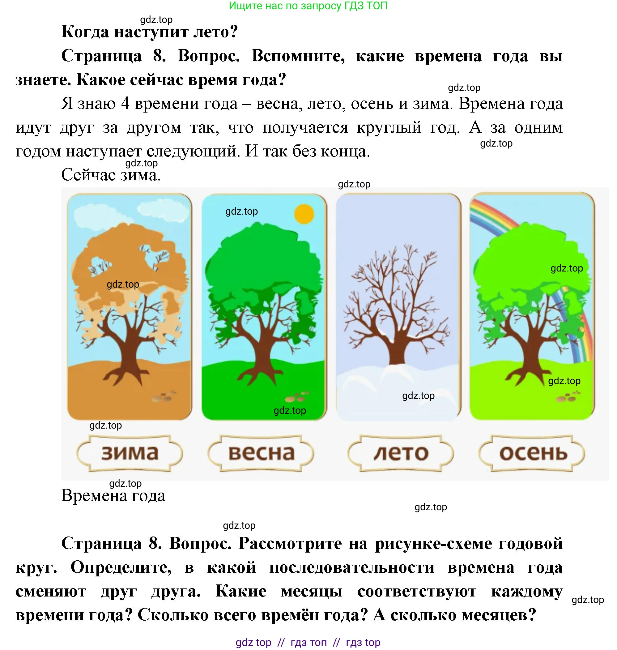 Окружающий мир, 1 класс Учебник, автор: Плешаков Андрей Анатольевич, издательство Просвещение, Москва, 2023, белого цвета, Часть 2, страница 8, Решение 2