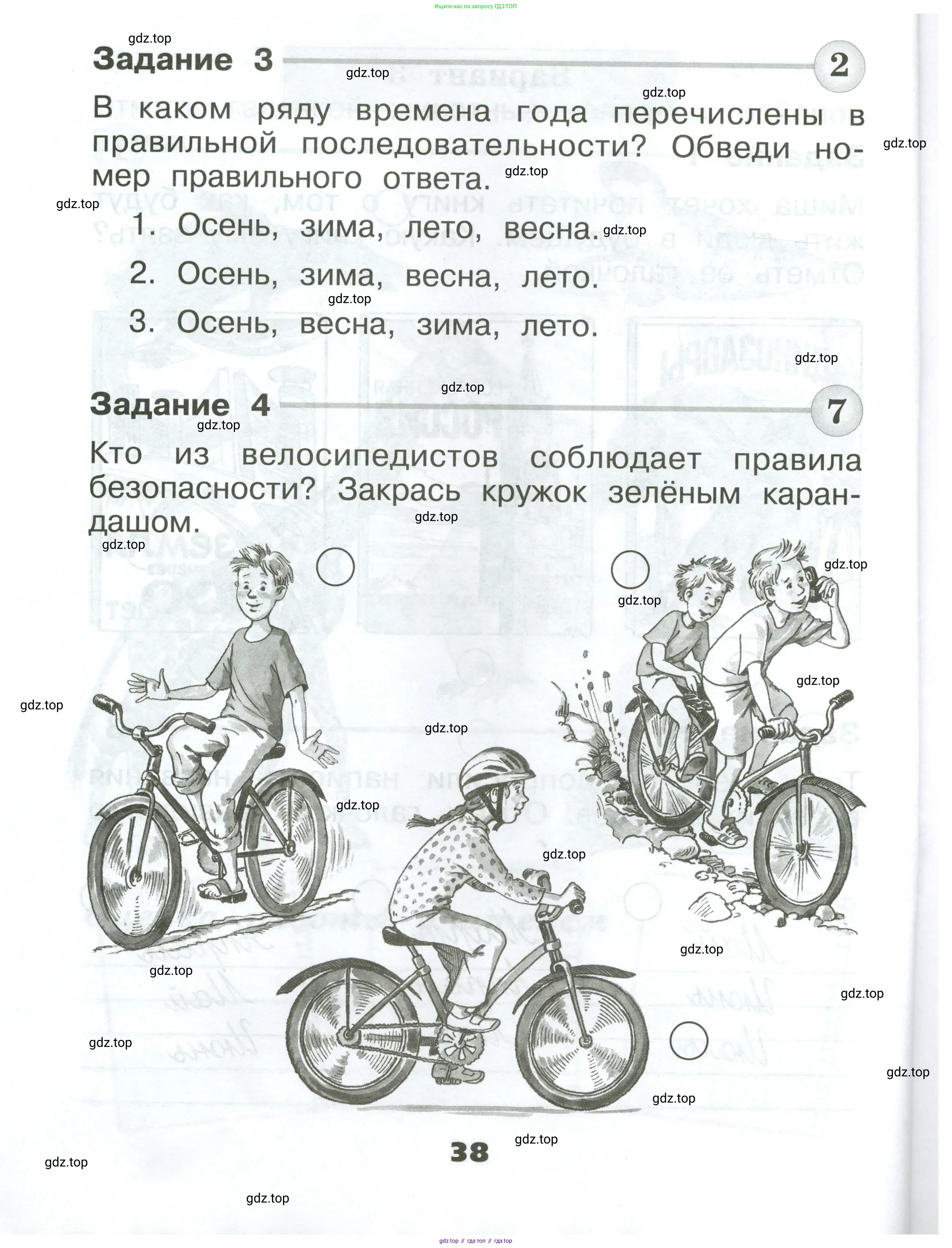Окружающий мир, 1 класс Проверочные работы, авторы: Плешаков Андрей Анатольевич, Плешаков С А, издательство Просвещение, Москва, 2023, белого цвета, страница 38