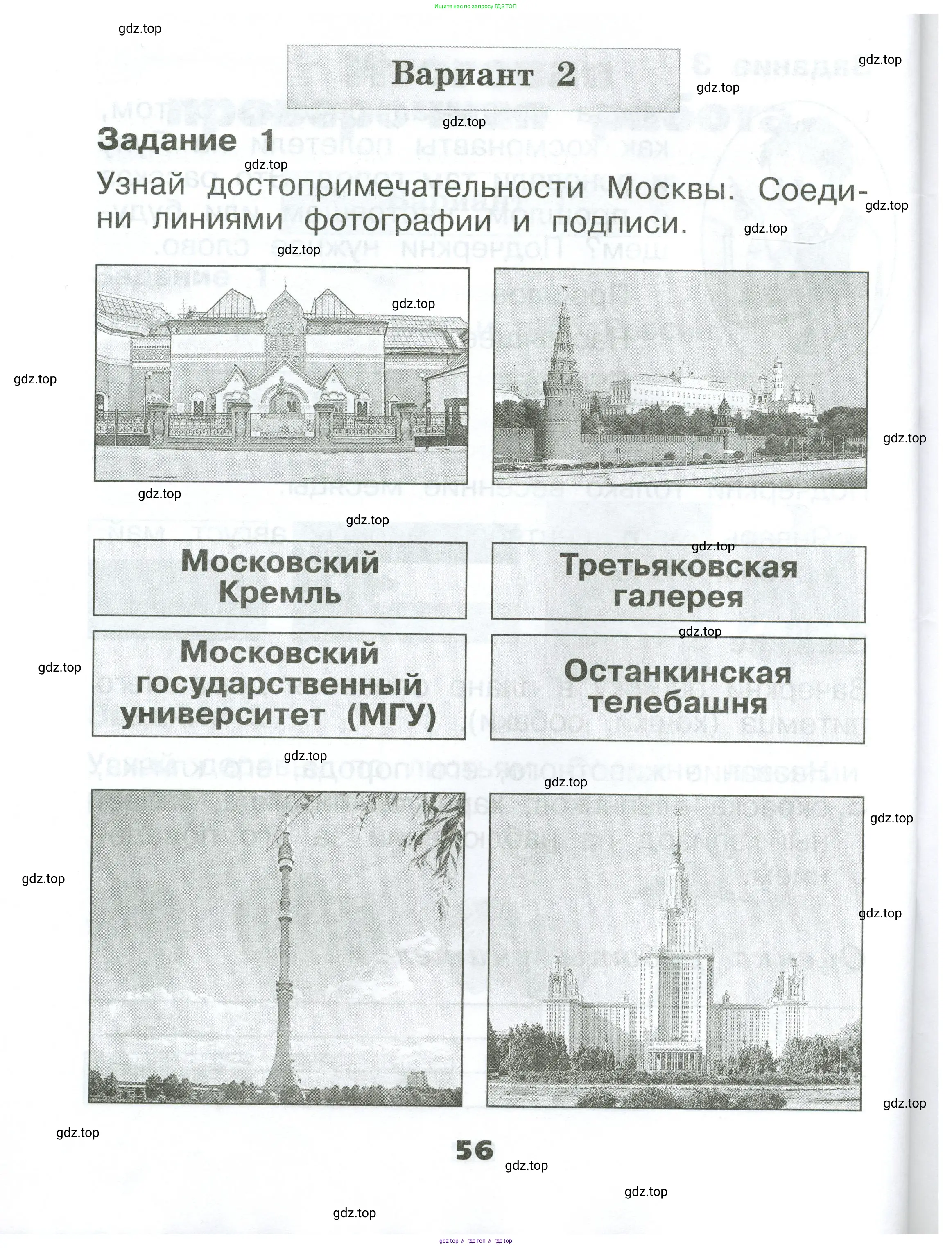 Окружающий мир, 1 класс Проверочные работы, авторы: Плешаков Андрей Анатольевич, Плешаков С А, издательство Просвещение, Москва, 2023, белого цвета, страница 56