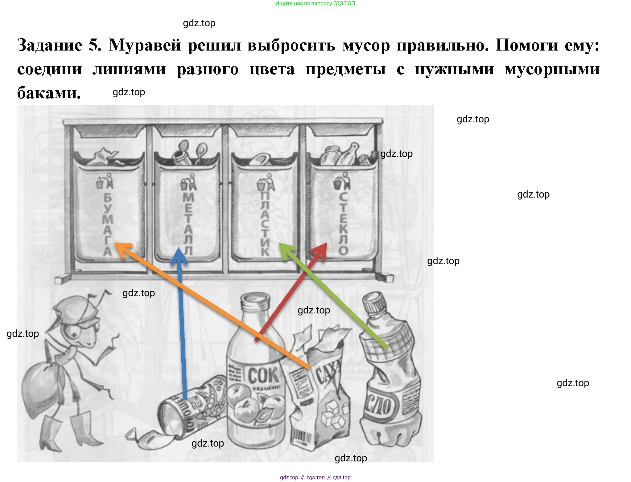 ГДЗ Окружающий мир, 1 класс Проверочные работы, авторы: Плешаков Андрей Анатольевич, Плешаков С А, издательство Просвещение, Москва, 2023, белого цвета, страница 22, номер 5, Решение