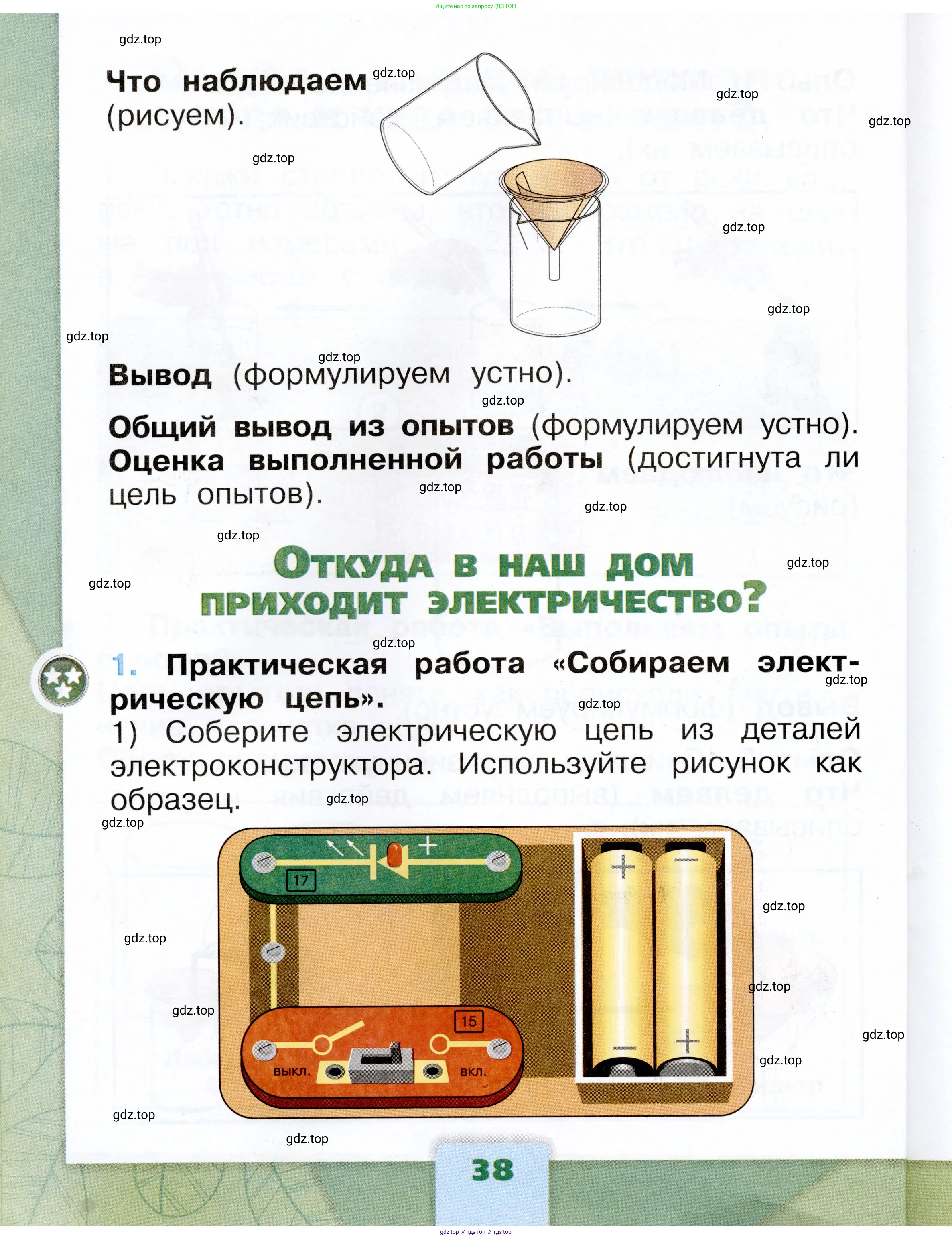 Окружающий мир, 1 класс рабочая тетрадь, автор: Плешаков Андрей Анатольевич, издательство Просвещение, Москва, 2023, белого цвета, Часть 1, страница 38