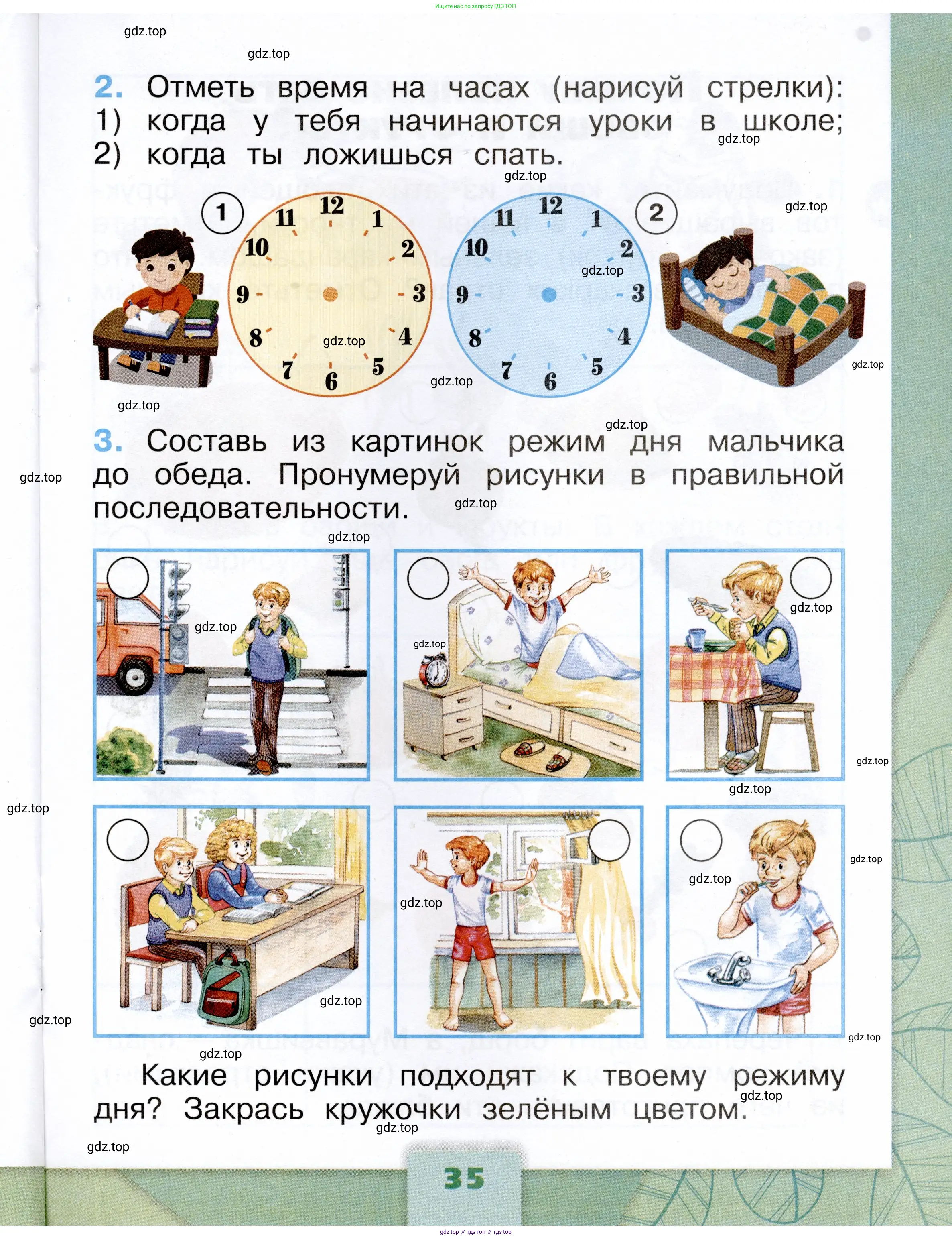 Окружающий мир, 1 класс рабочая тетрадь, автор: Плешаков Андрей Анатольевич, издательство Просвещение, Москва, 2023, белого цвета, Часть 1, страница 35