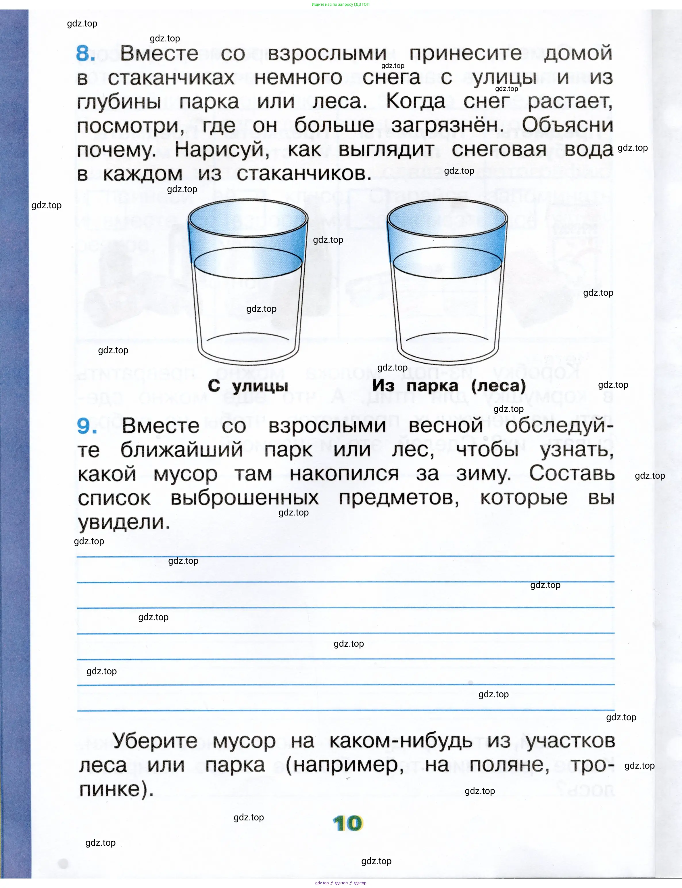 Окружающий мир, 1 класс рабочая тетрадь, автор: Плешаков Андрей Анатольевич, издательство Просвещение, Москва, 2023, белого цвета, Часть 1, страница 10
