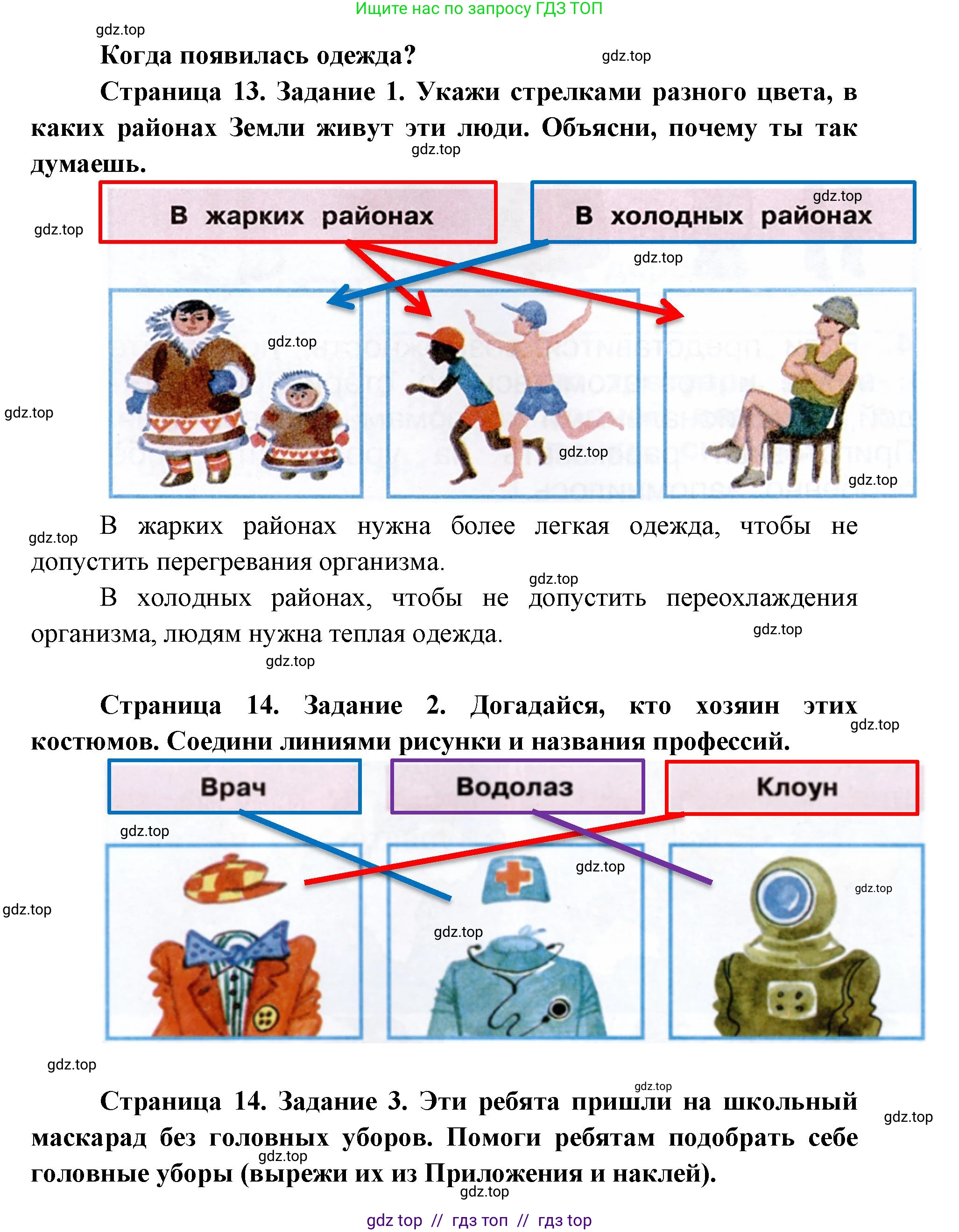 Окружающий мир, 1 класс рабочая тетрадь, автор: Плешаков Андрей Анатольевич, издательство Просвещение, Москва, 2023, белого цвета, Часть 2, страница 13, Решение 2