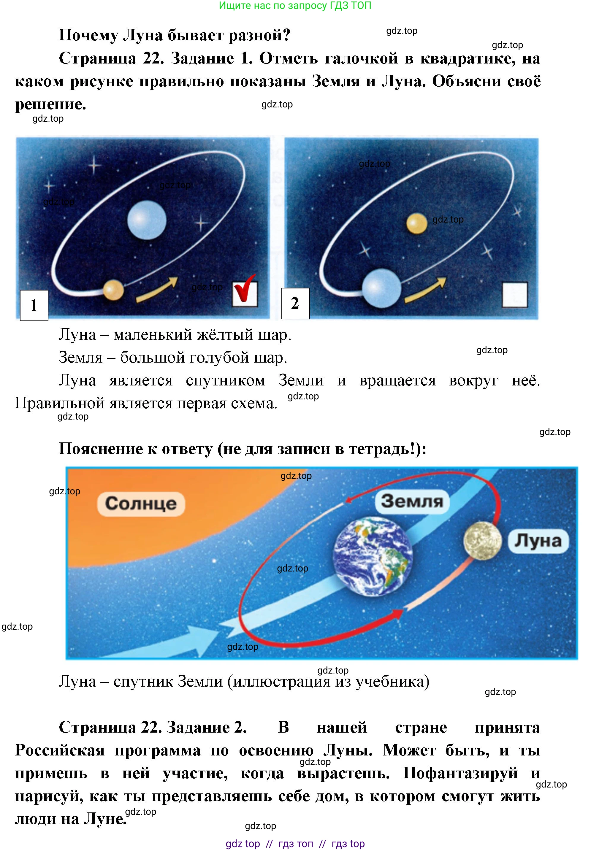 Окружающий мир, 1 класс рабочая тетрадь, автор: Плешаков Андрей Анатольевич, издательство Просвещение, Москва, 2023, белого цвета, Часть 2, страница 22, Решение 2