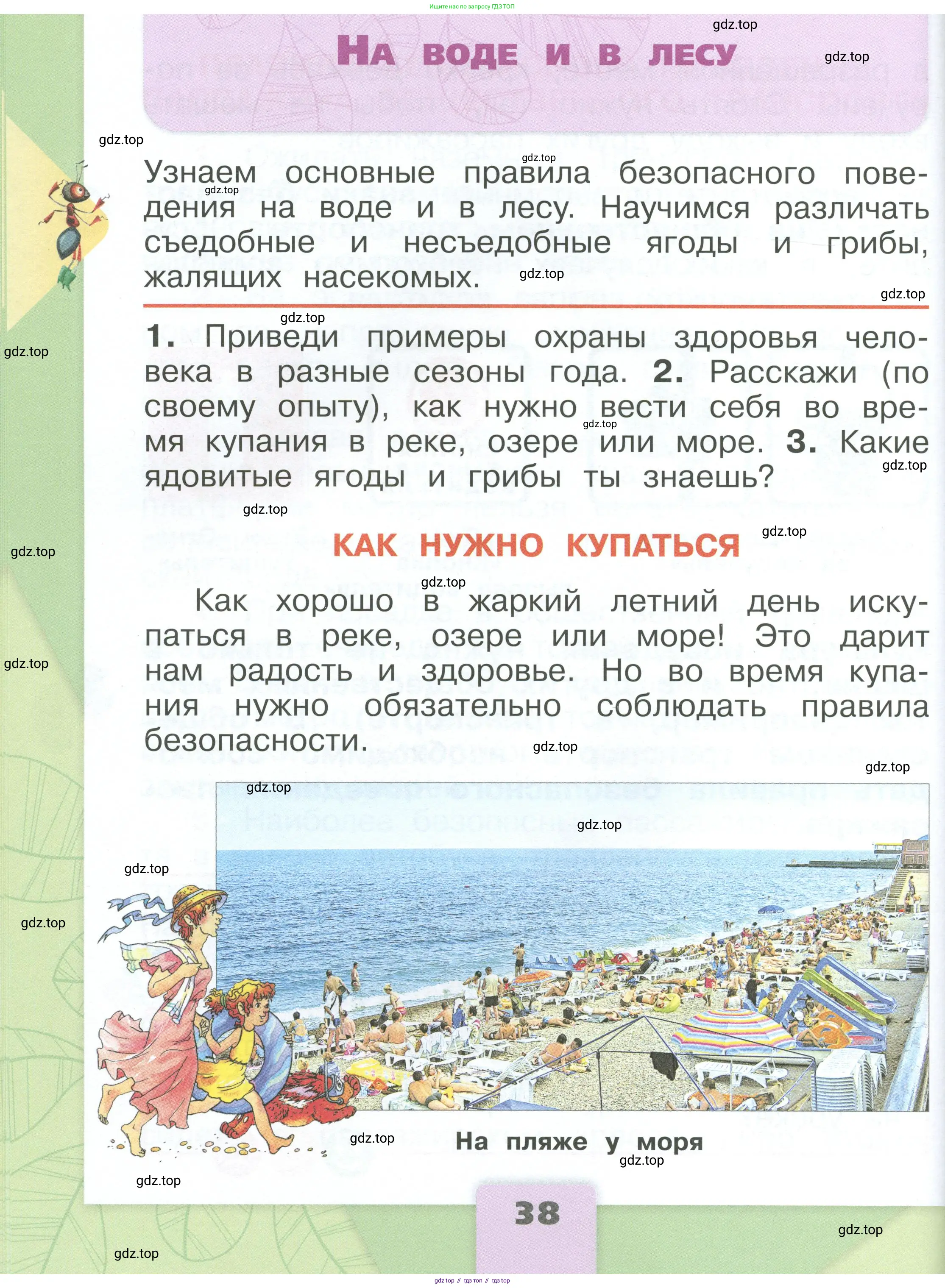 Окружающий мир, 1 класс Учебник, автор: Плешаков Андрей Анатольевич, издательство Просвещение, Москва, 2022, белого цвета, Часть 1, страница 38