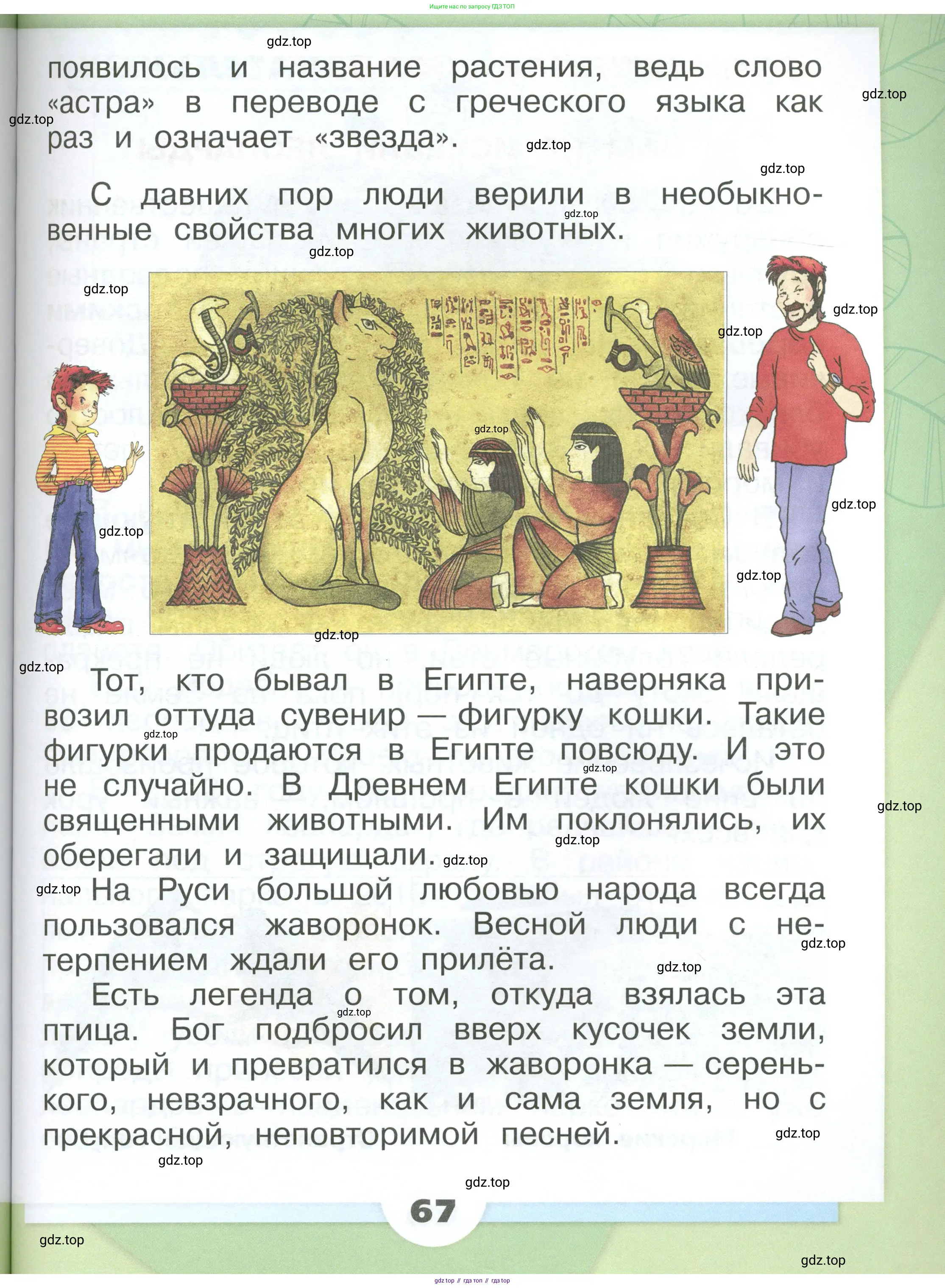 Окружающий мир, 1 класс Учебник, автор: Плешаков Андрей Анатольевич, издательство Просвещение, Москва, 2022, белого цвета, Часть 1, страница 67