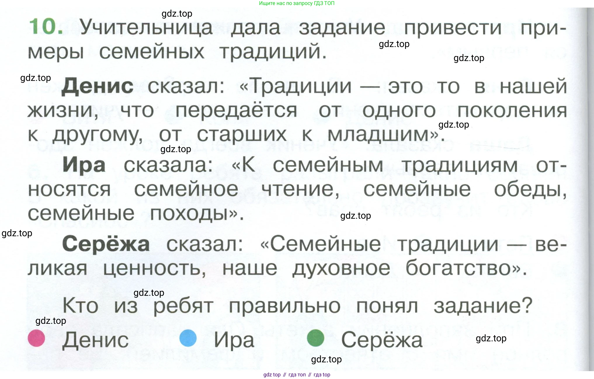 ГДЗ Окружающий мир, 1 класс Учебник, автор: Плешаков Андрей Анатольевич, издательство Просвещение, Москва, 2022, белого цвета, Часть 3, страница 90, номер 10, Условие