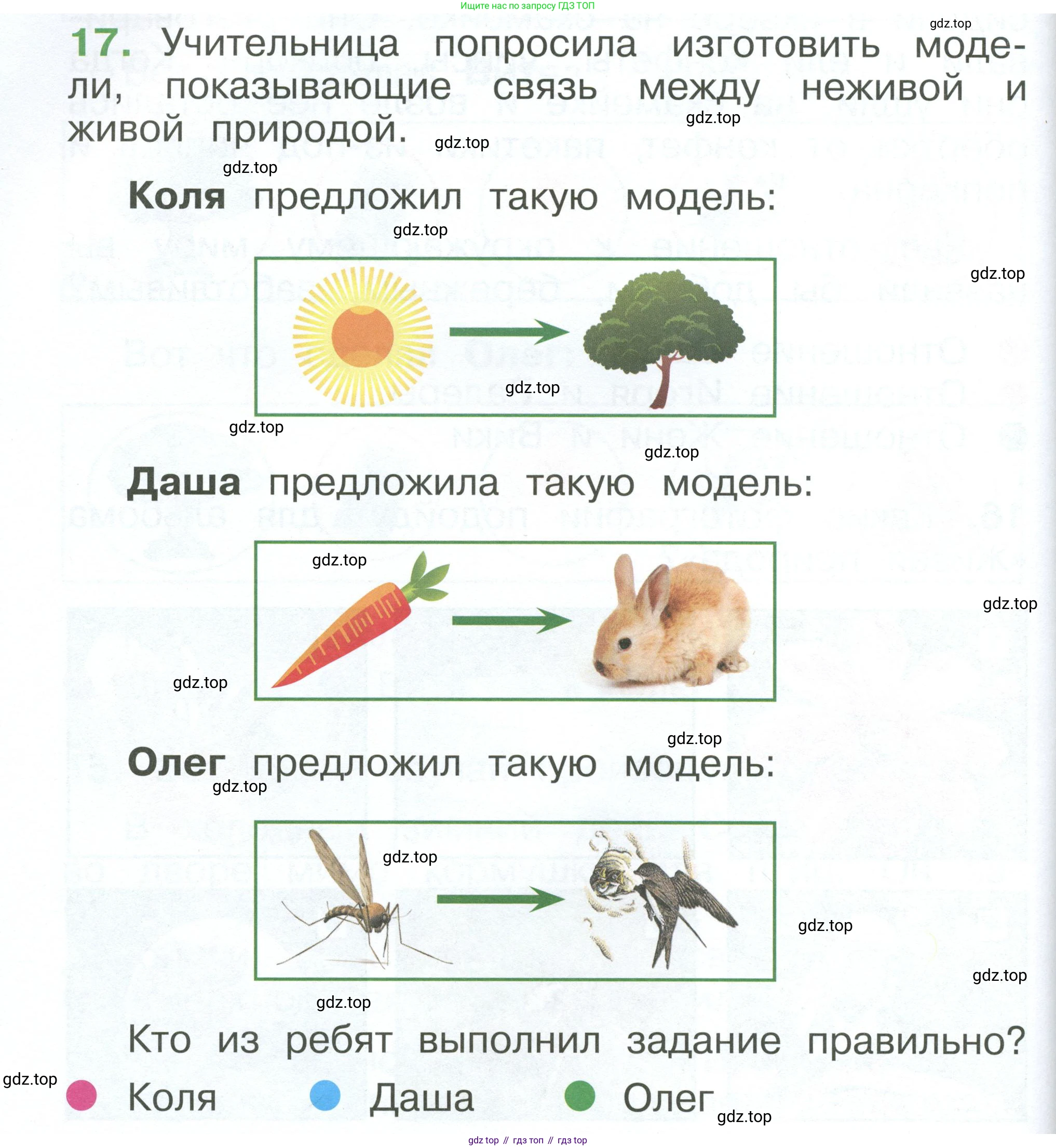 ГДЗ Окружающий мир, 1 класс Учебник, автор: Плешаков Андрей Анатольевич, издательство Просвещение, Москва, 2022, белого цвета, Часть 3, страница 94, номер 17, Условие
