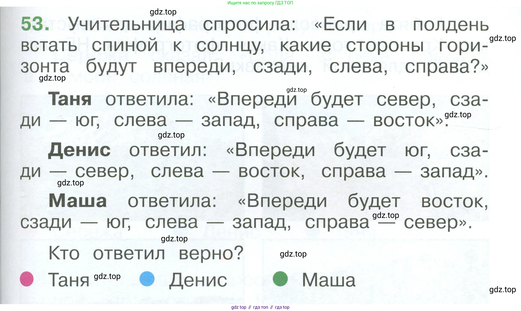 ГДЗ Окружающий мир, 1 класс Учебник, автор: Плешаков Андрей Анатольевич, издательство Просвещение, Москва, 2022, белого цвета, Часть 3, страница 113, номер 53, Условие