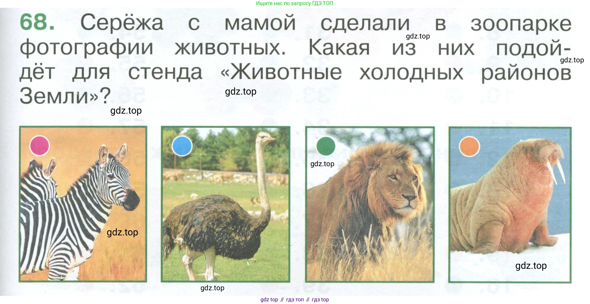 ГДЗ Окружающий мир, 1 класс Учебник, автор: Плешаков Андрей Анатольевич, издательство Просвещение, Москва, 2022, белого цвета, Часть 3, страница 121, номер 68, Условие