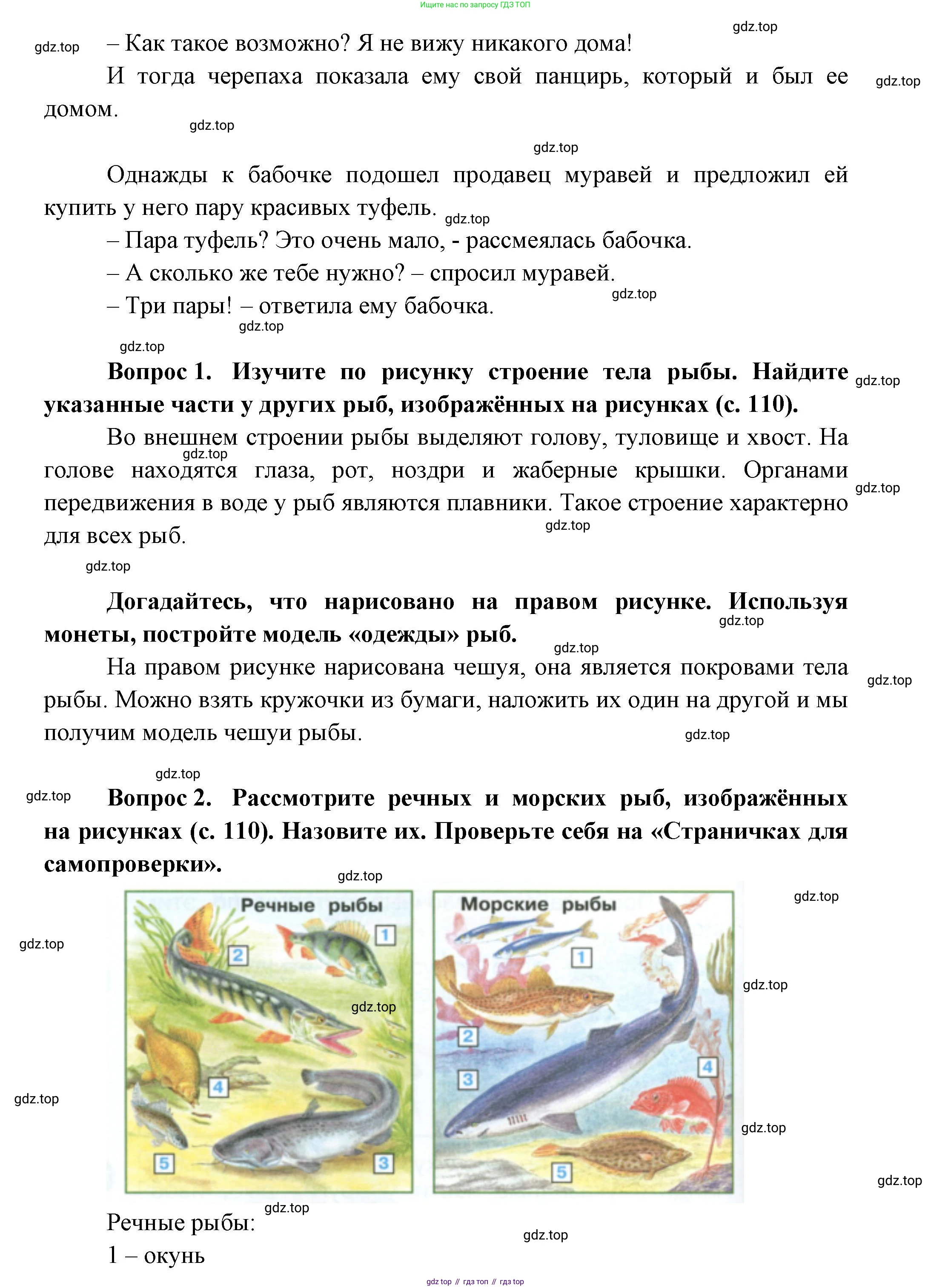 ГДЗ Окружающий мир, 1 класс Учебник, автор: Плешаков Андрей Анатольевич, издательство Просвещение, Москва, 2022, белого цвета, Часть 1, страница 109, Решение (продолжение 2)